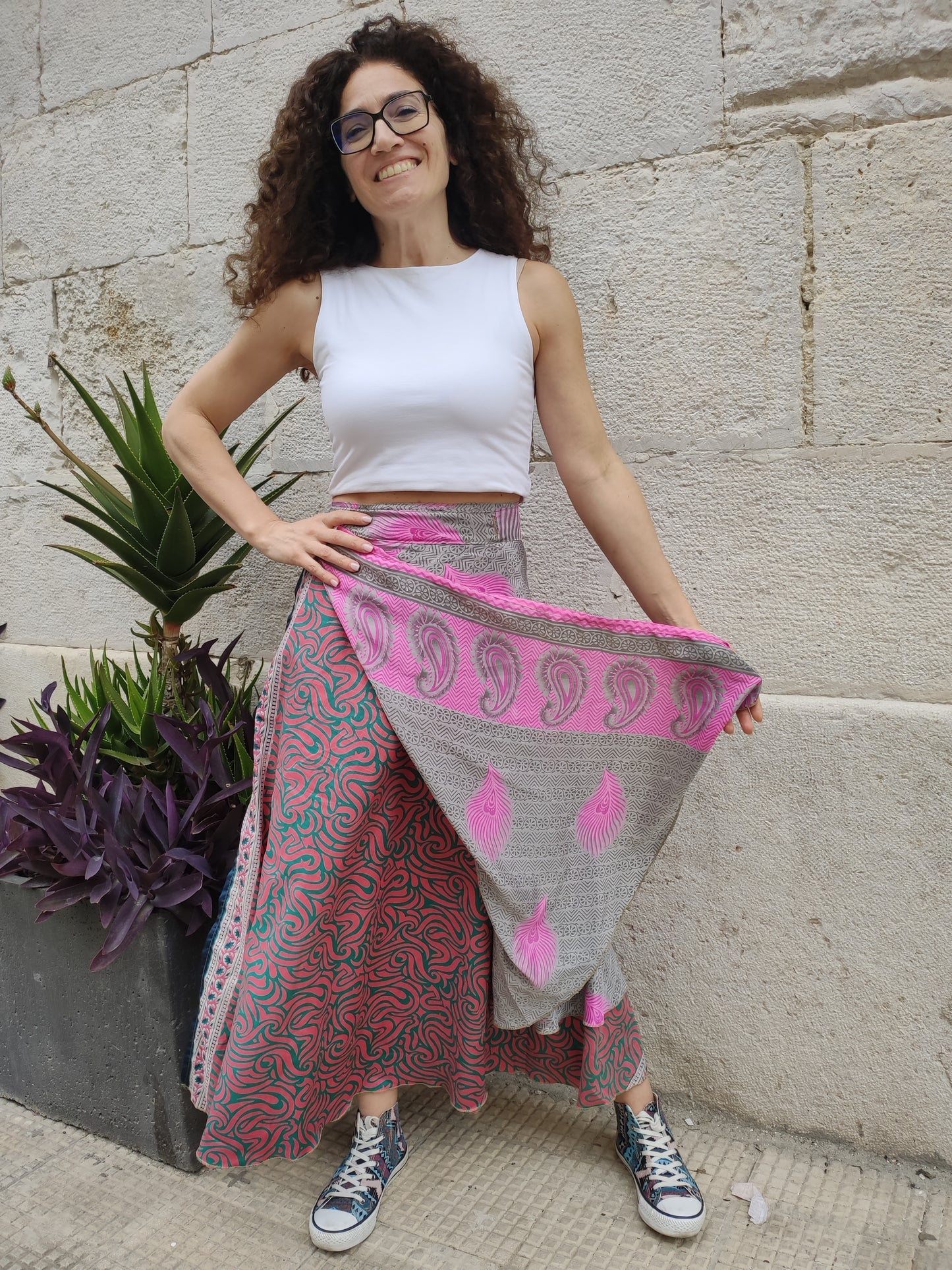 Doppelseitiger Radtaschenrock 109NG