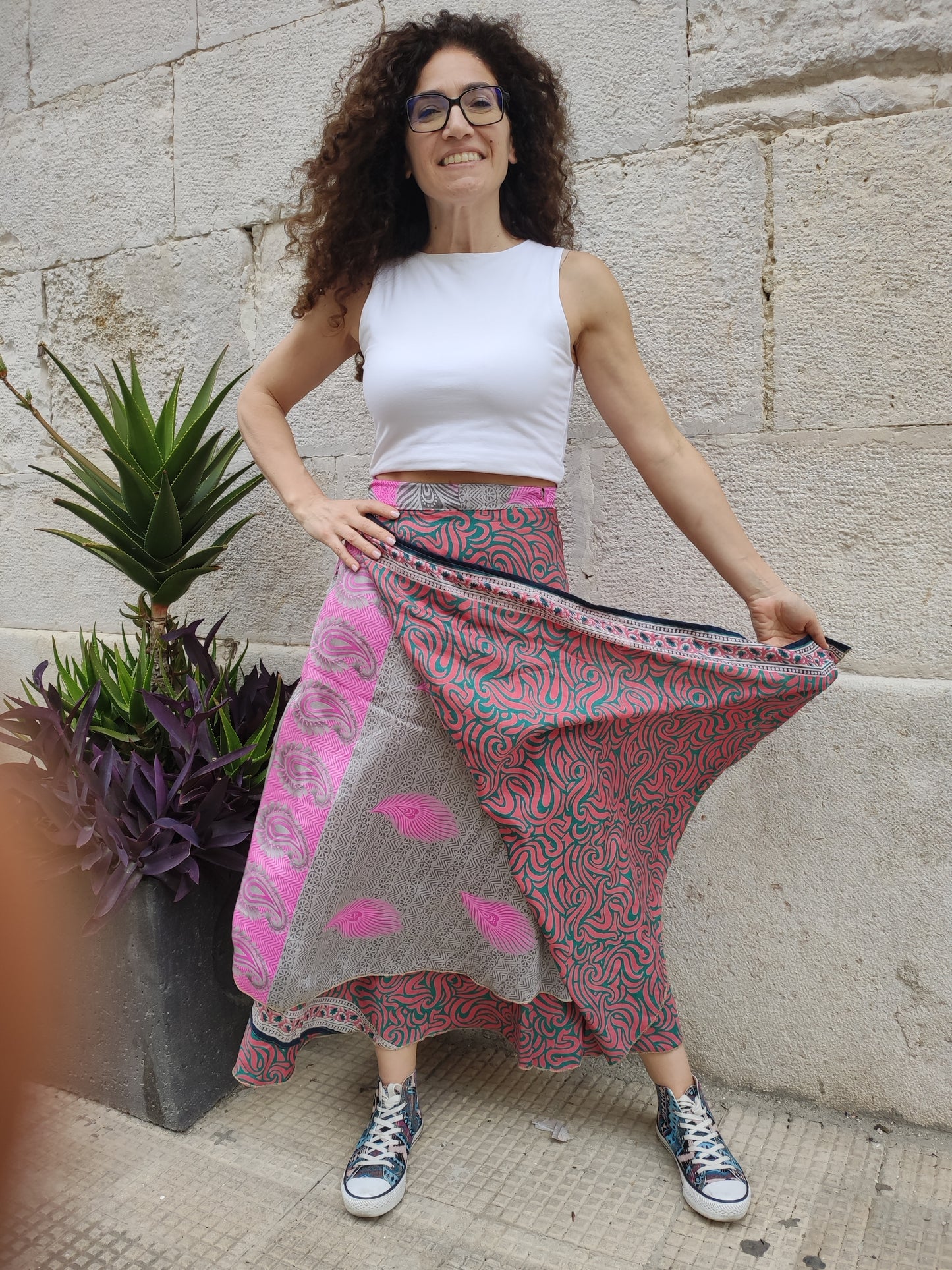 Doppelseitiger Radtaschenrock 109NG