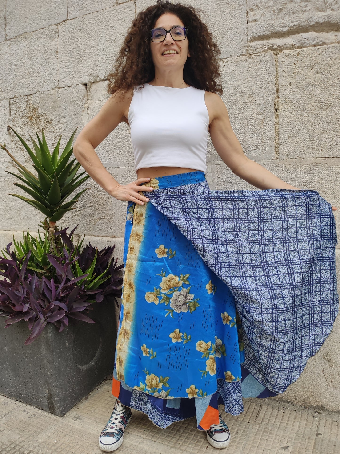 Doppelseitiger Radtaschenrock 109NG