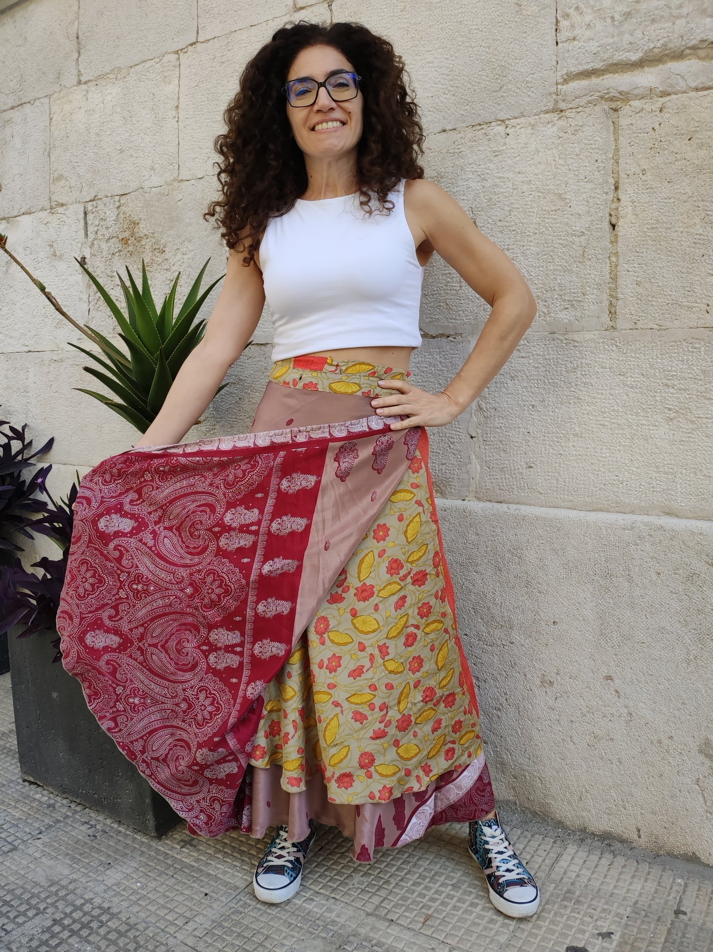 Doppelseitiger Radtaschenrock 109NG