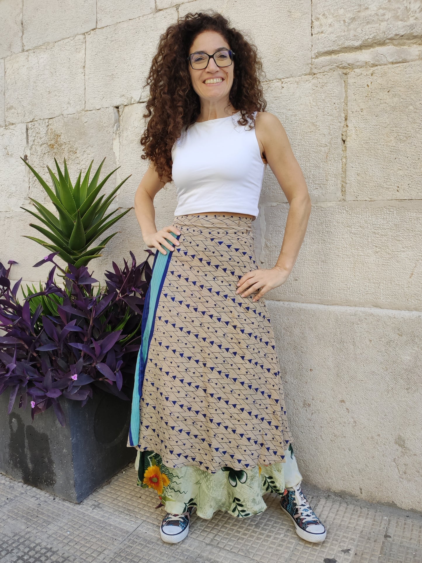 Doppelseitiger Radtaschenrock 109NG