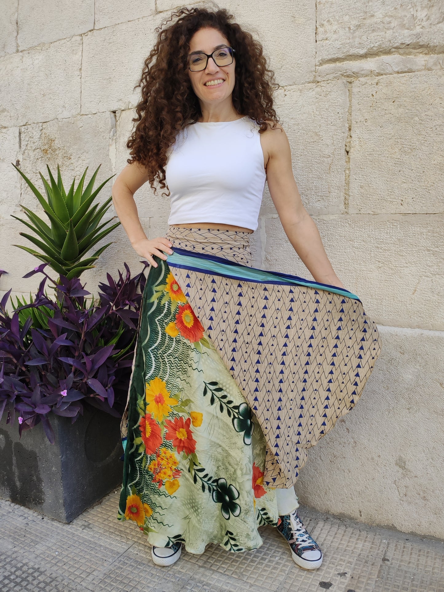 Doppelseitiger Radtaschenrock 109NG