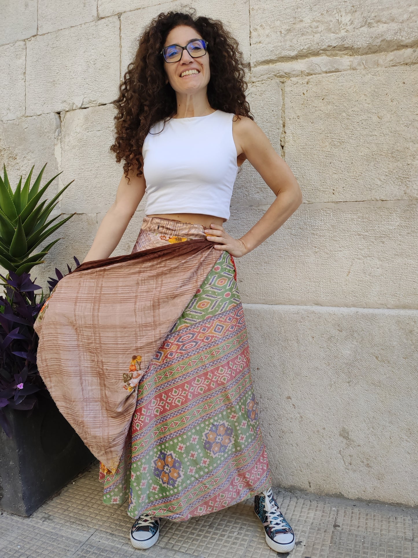 Doppelseitiger Radtaschenrock 109NG