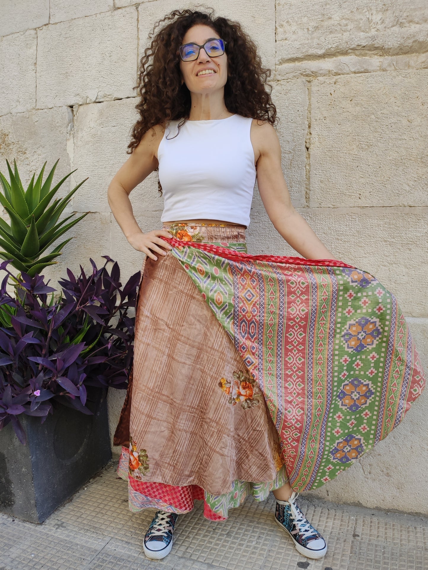 Doppelseitiger Radtaschenrock 109NG