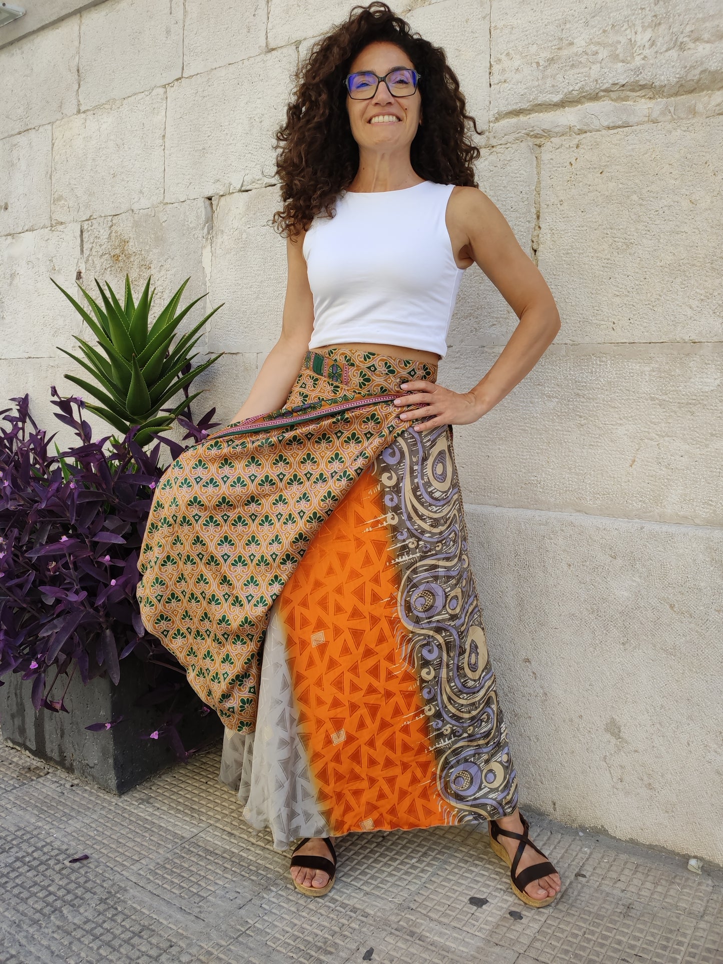 Doppelseitiger Radtaschenrock 109NG