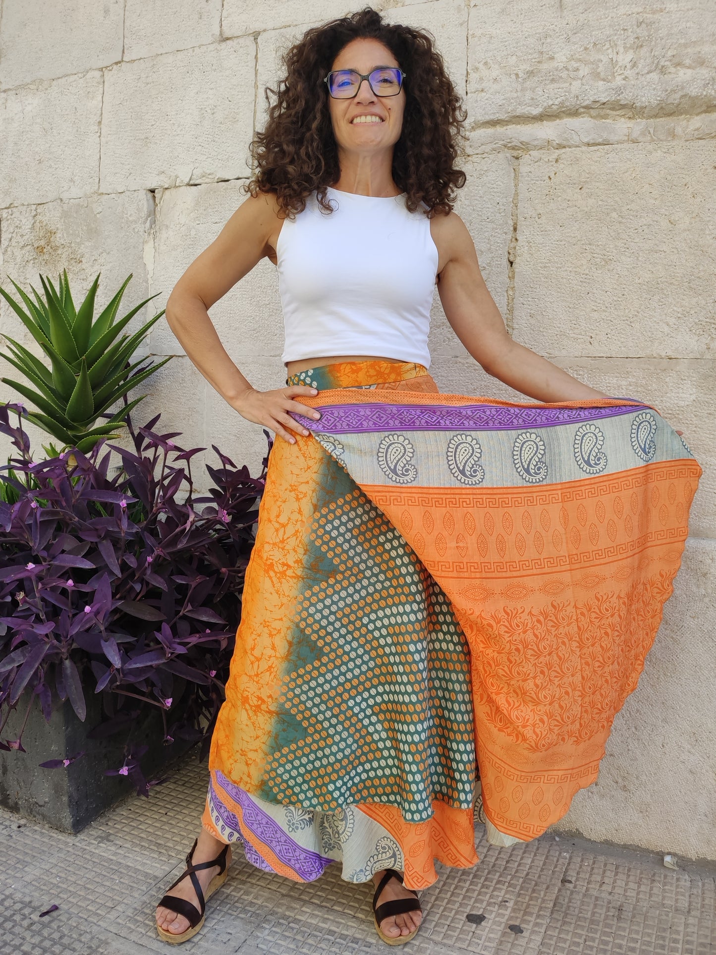 Gonna portafoglio ruota double-face DIFETTATA 250F