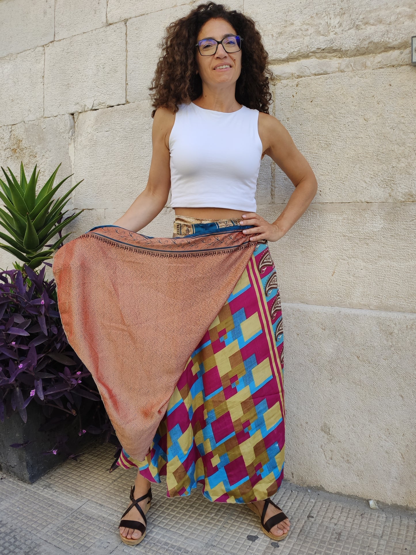 Doppelseitiger Radtaschenrock 109NG