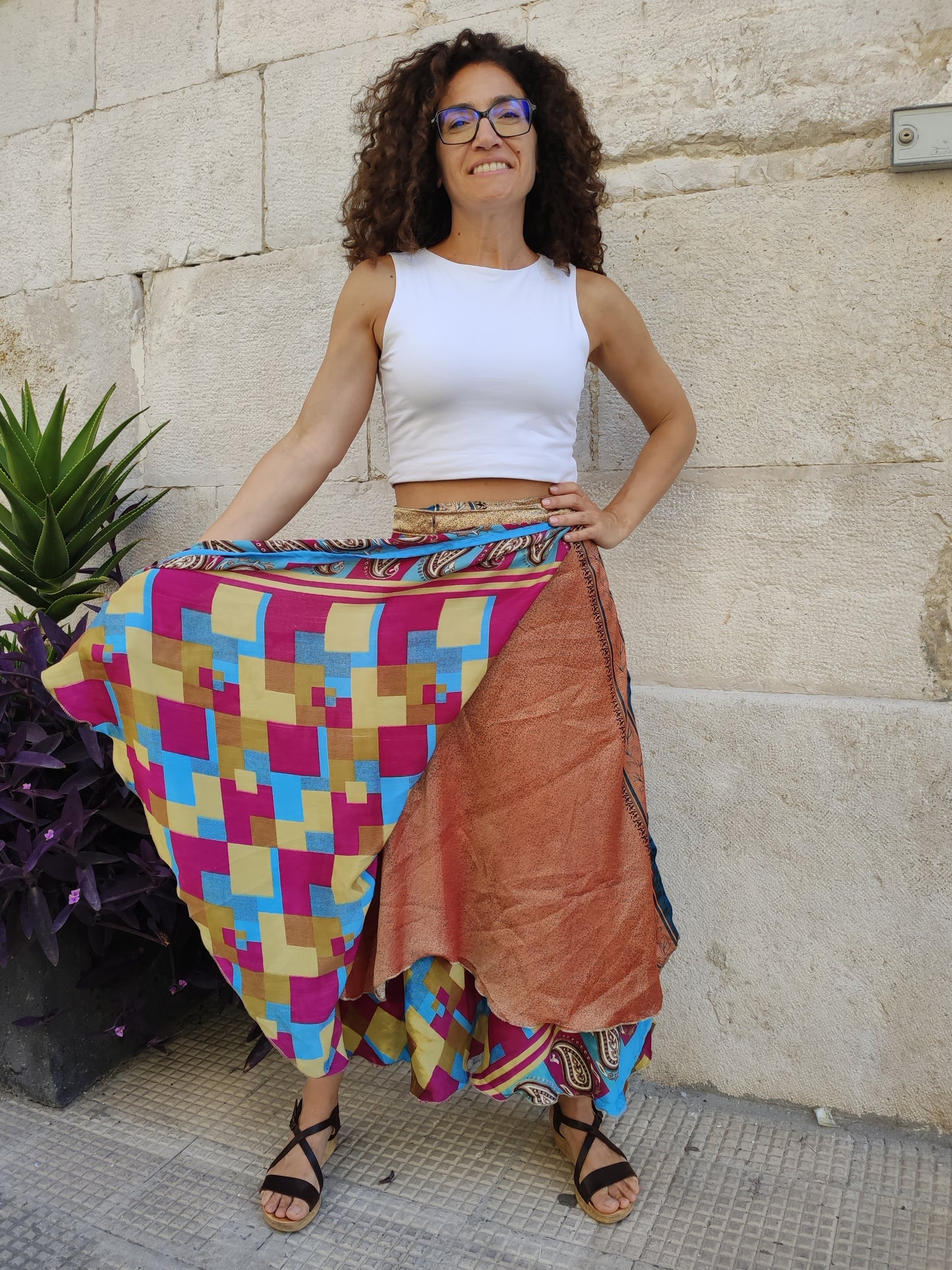 Doppelseitiger Radtaschenrock 109NG