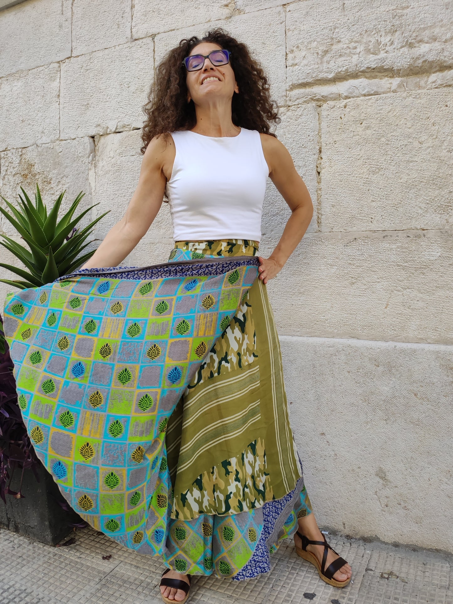 Doppelseitiger Radtaschenrock 109NG