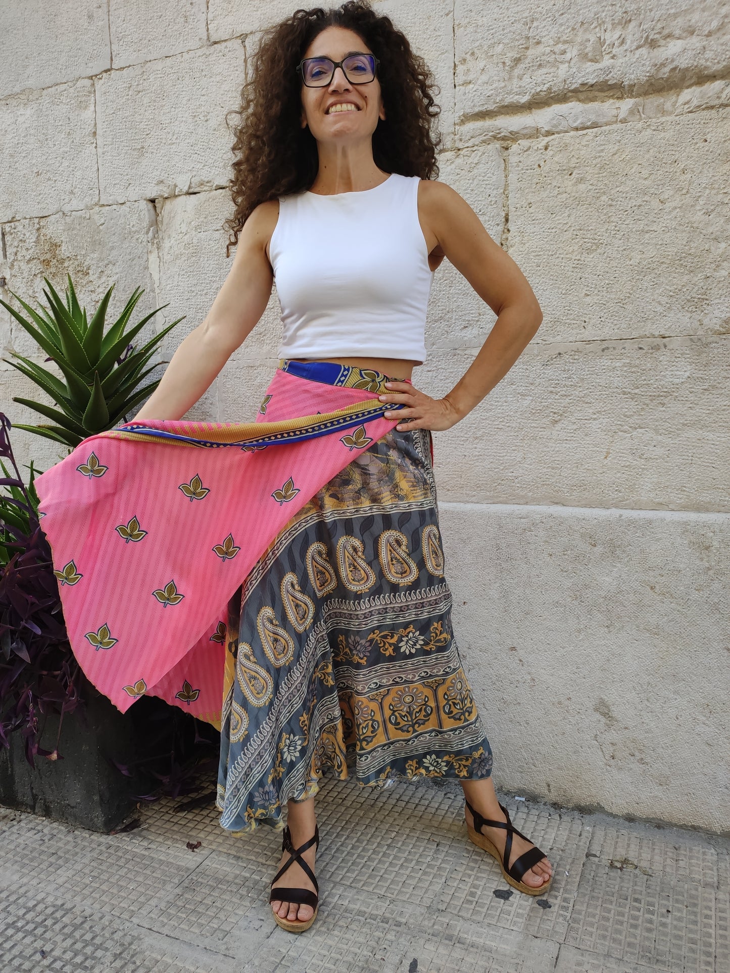 Doppelseitiger Radtaschenrock 109NG