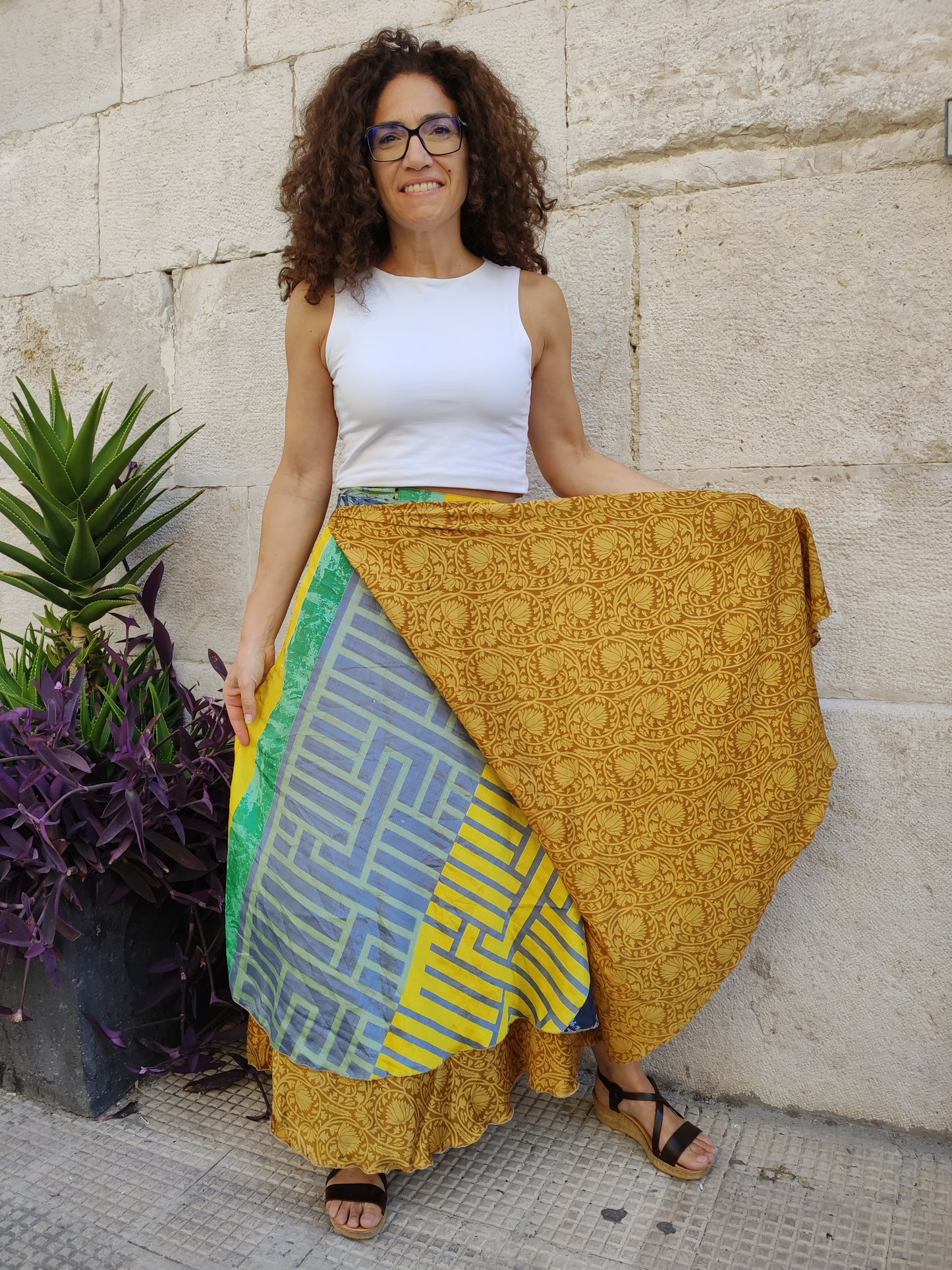 Doppelseitiger Radtaschenrock 109NG