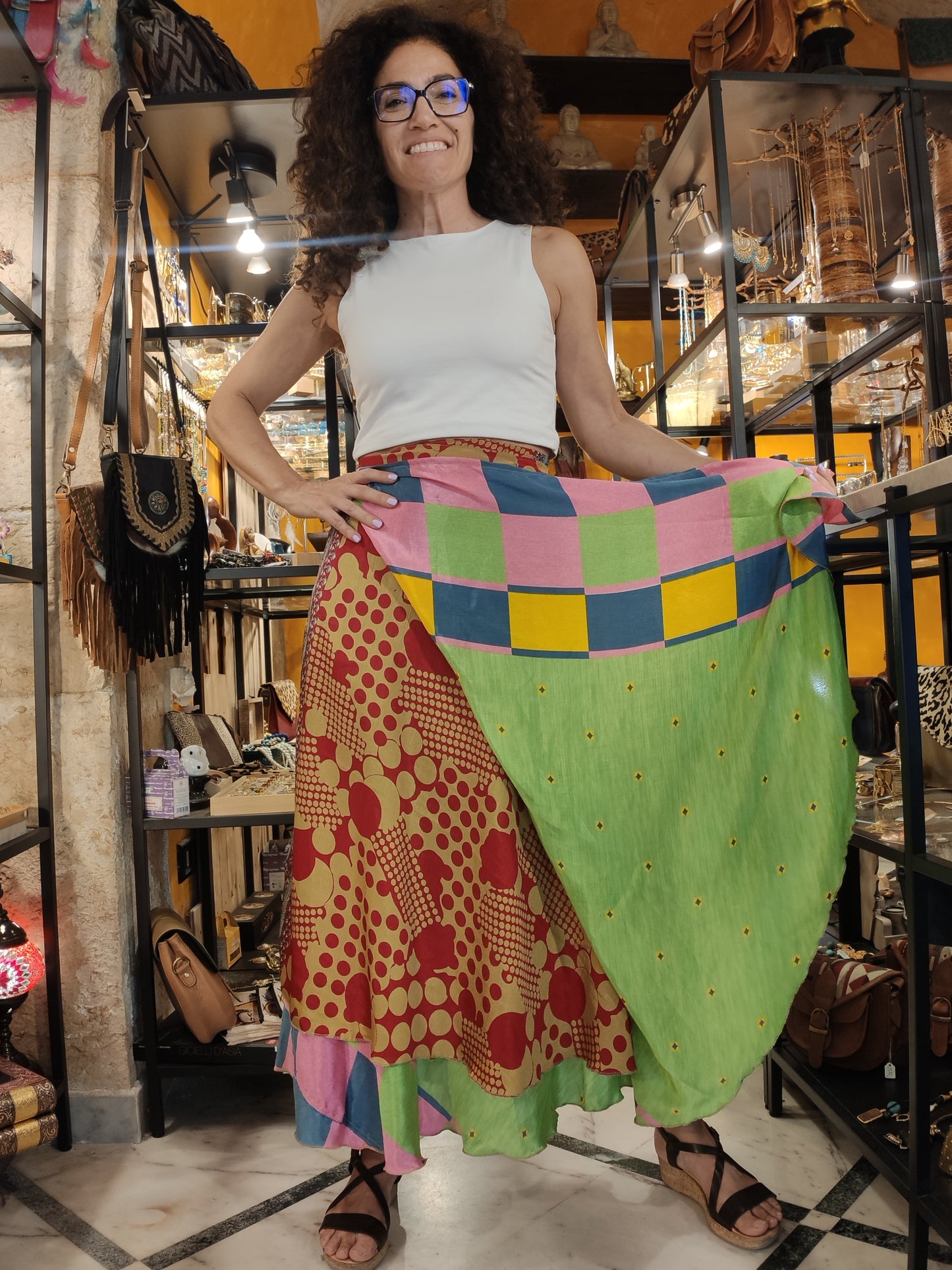 Double-sided wheel wallet skirt 109NG