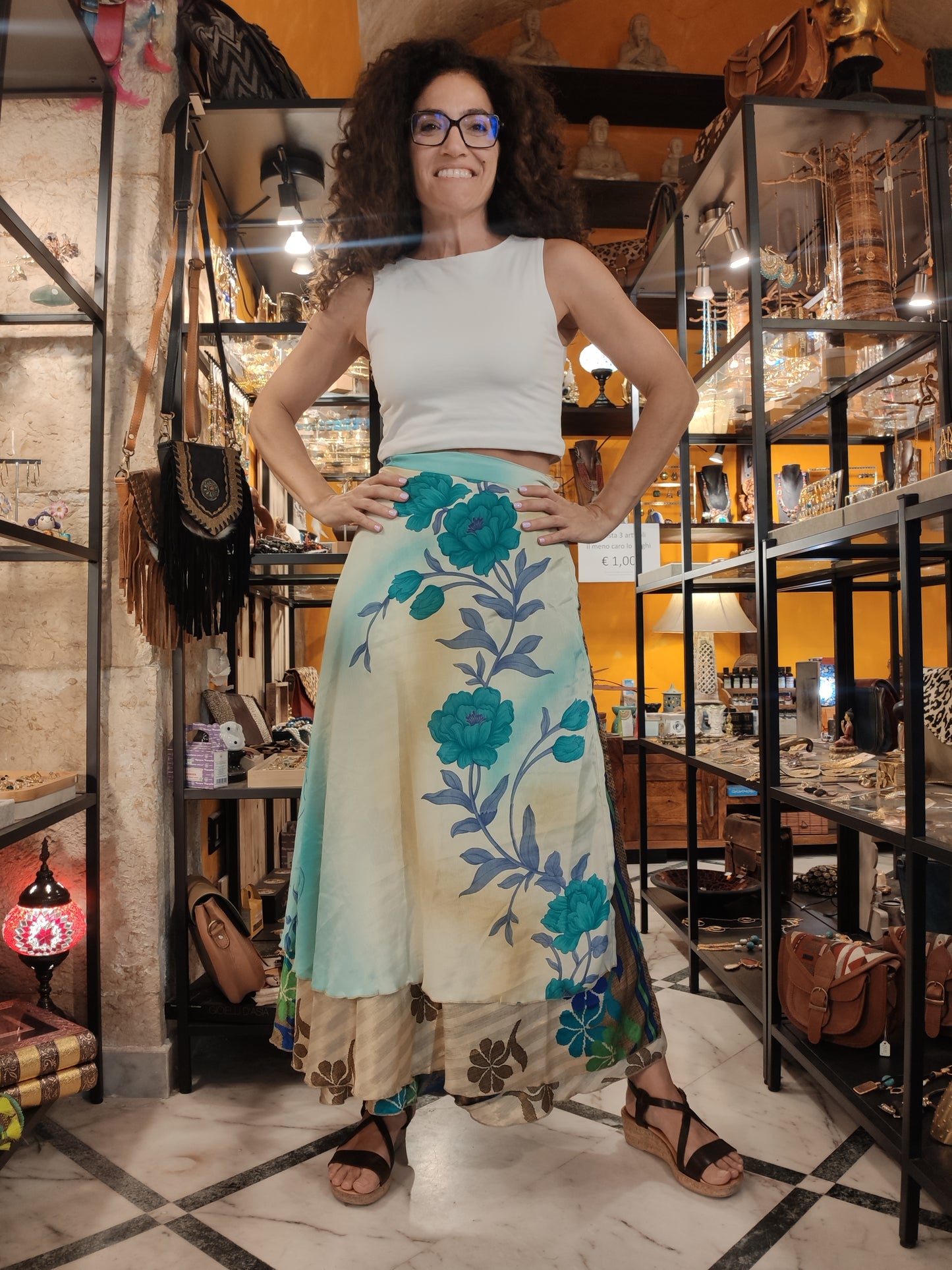 Gonna portafoglio ruota double-face 332F Difettata