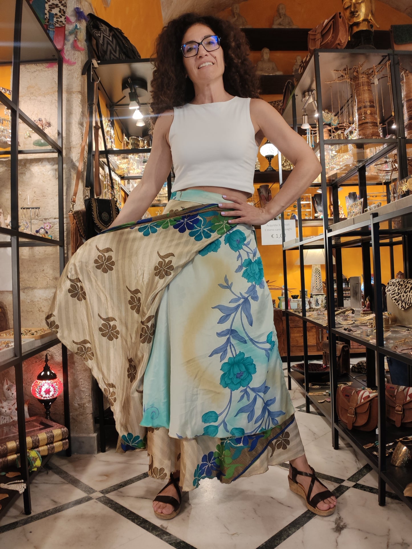 Gonna portafoglio ruota double-face 332F Difettata