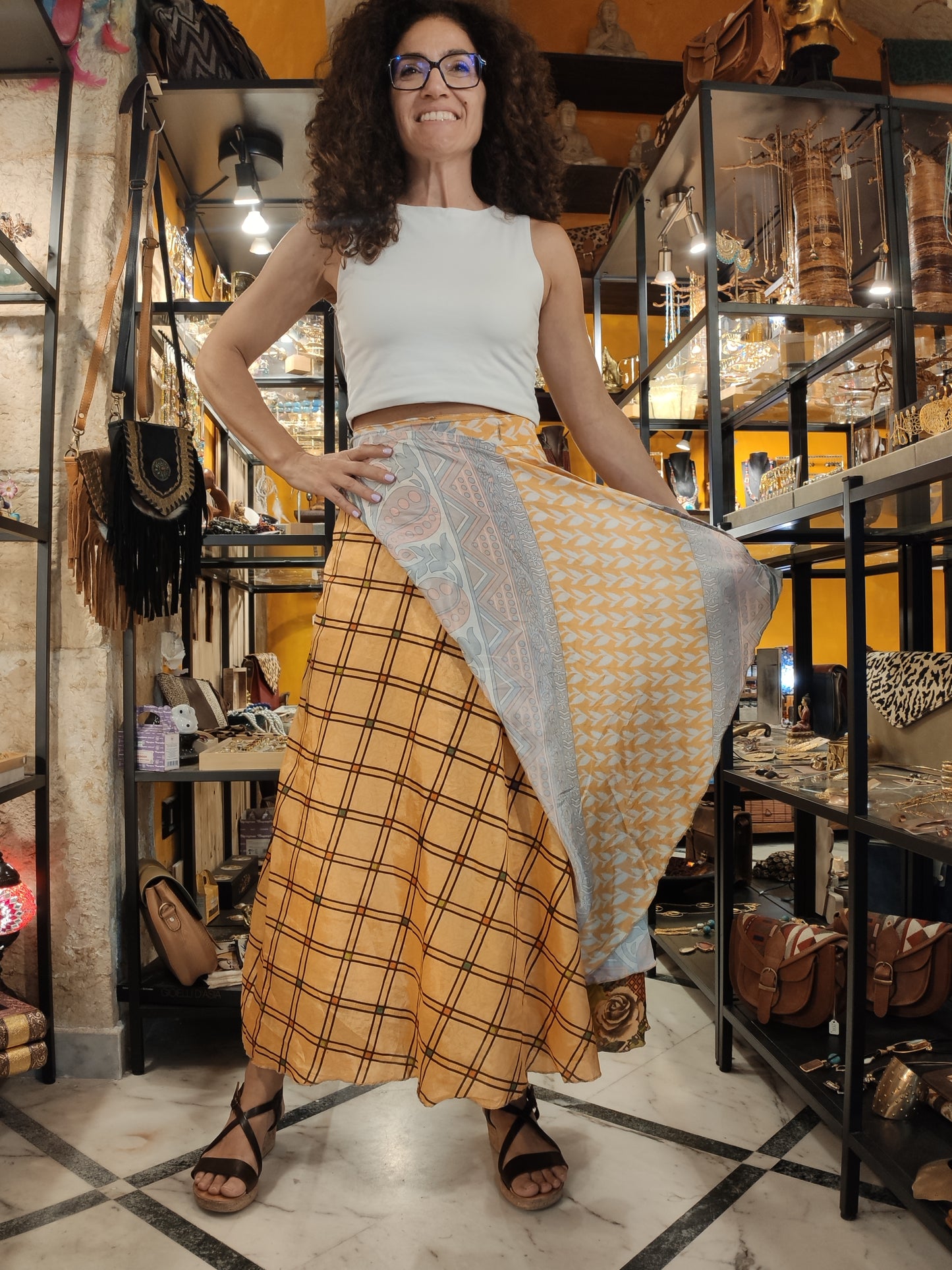 Double-sided wheel wallet skirt 109NG
