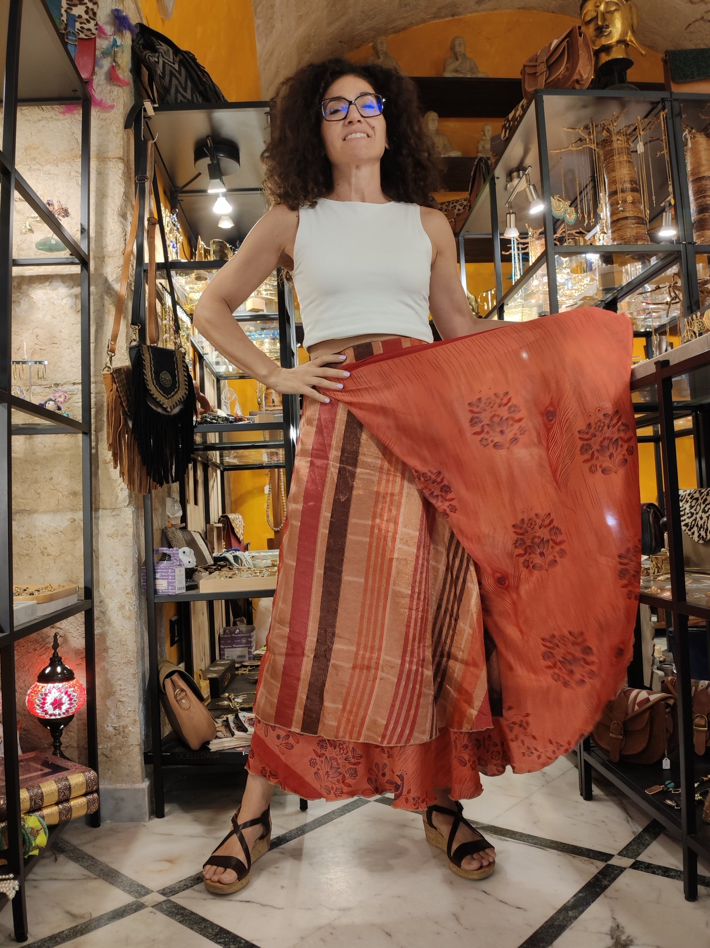 Double-sided wheel wallet skirt 109NG