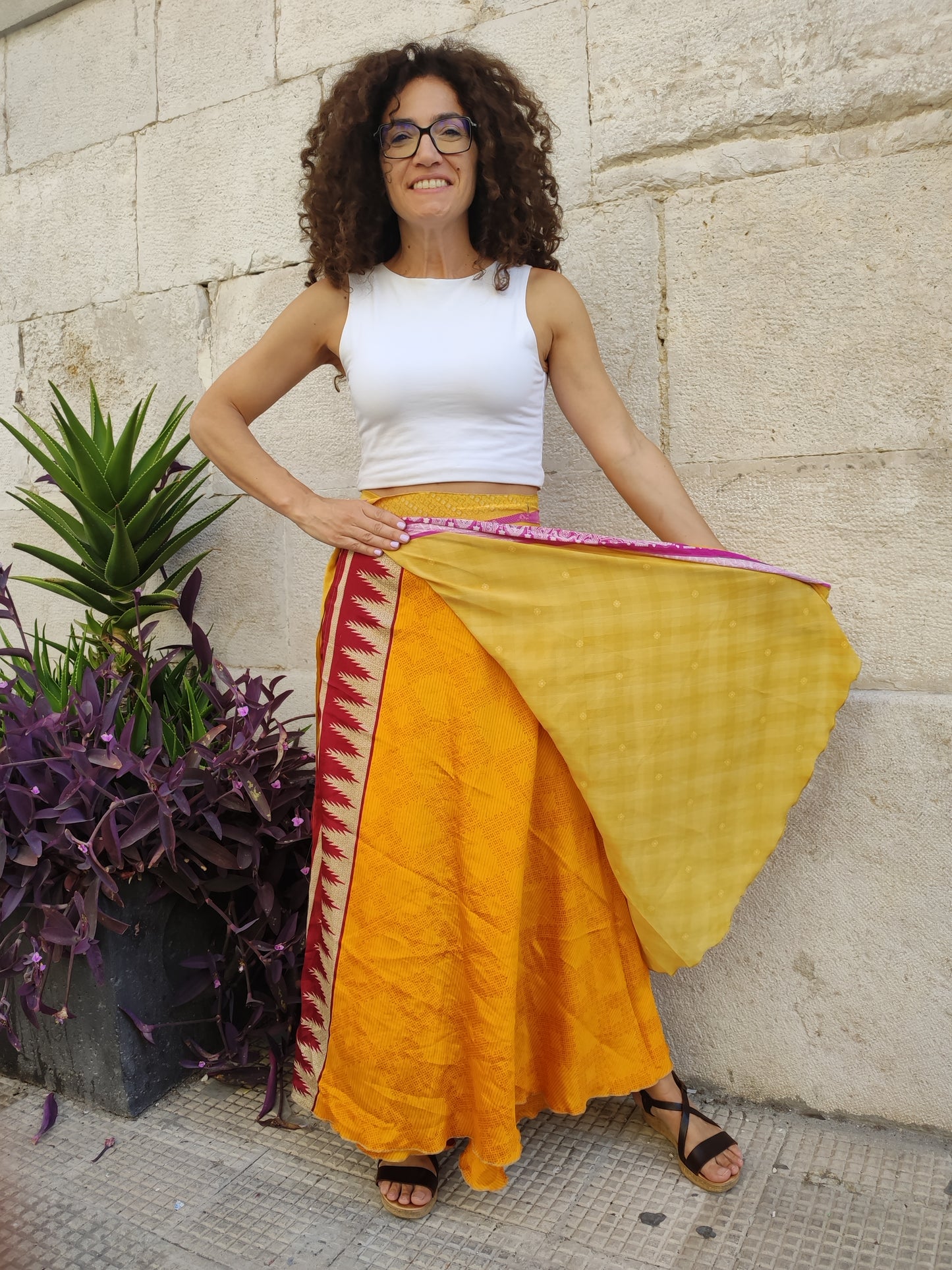 Double-sided wheel wallet skirt 109NG