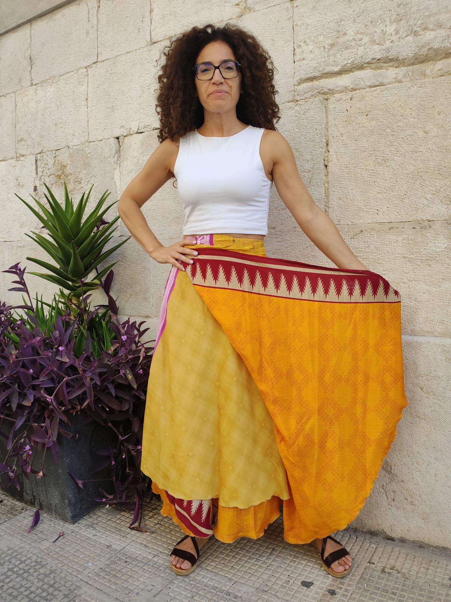 Double-sided wheel wallet skirt 109NG