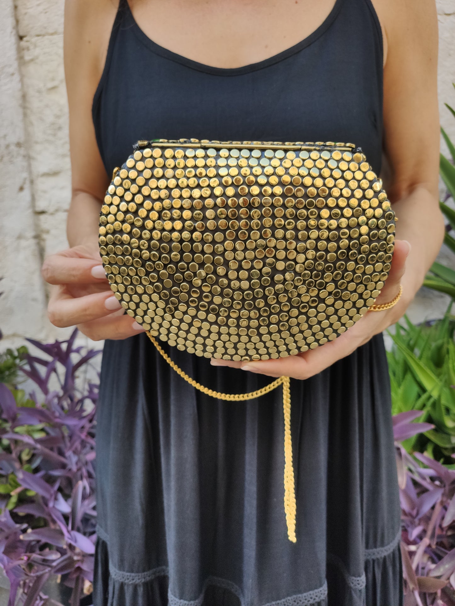 Borsa gioiello piccola rigida vintage AK