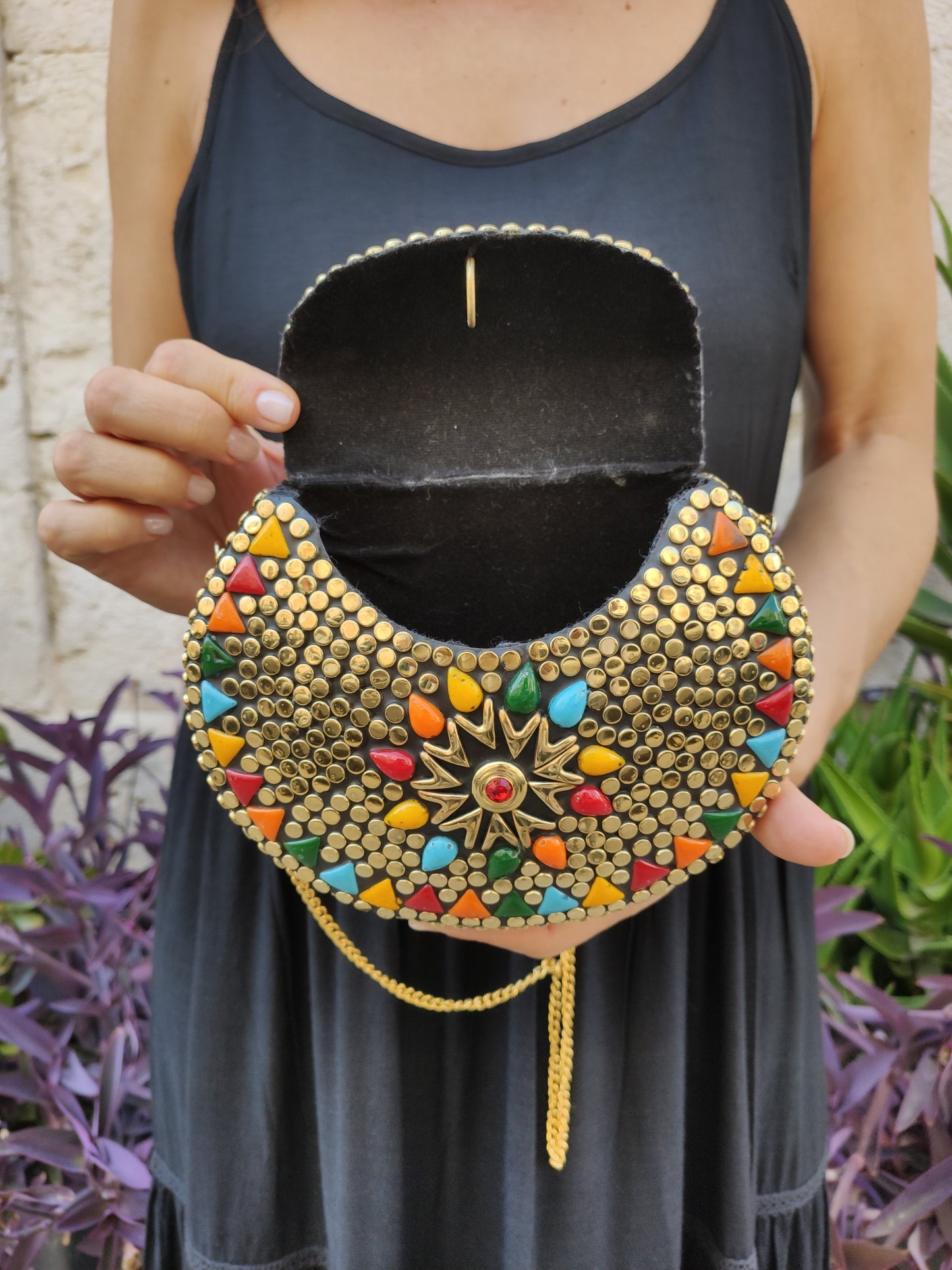 Borsa gioiello piccola rigida vintage AK