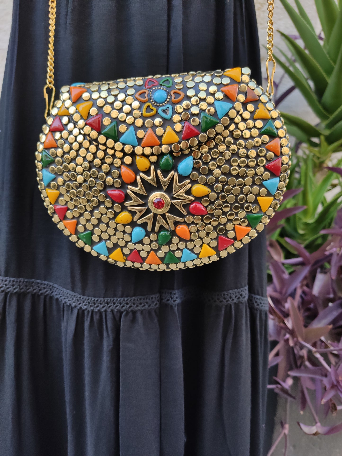 Borsa gioiello piccola rigida vintage AK