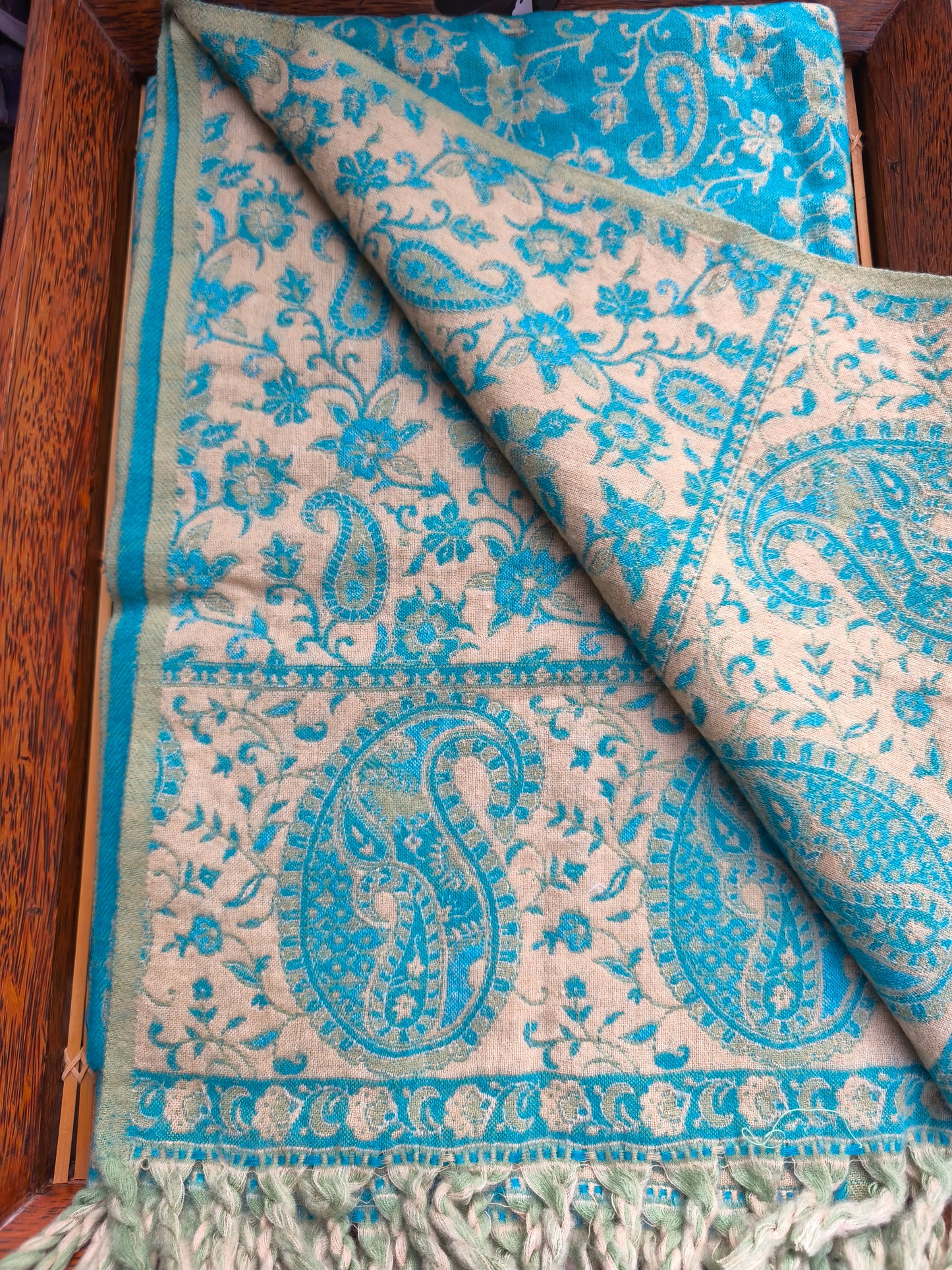 Warm Tibetan Yak Wool Shawl Scarf Stole Pashmina Blanket 2A