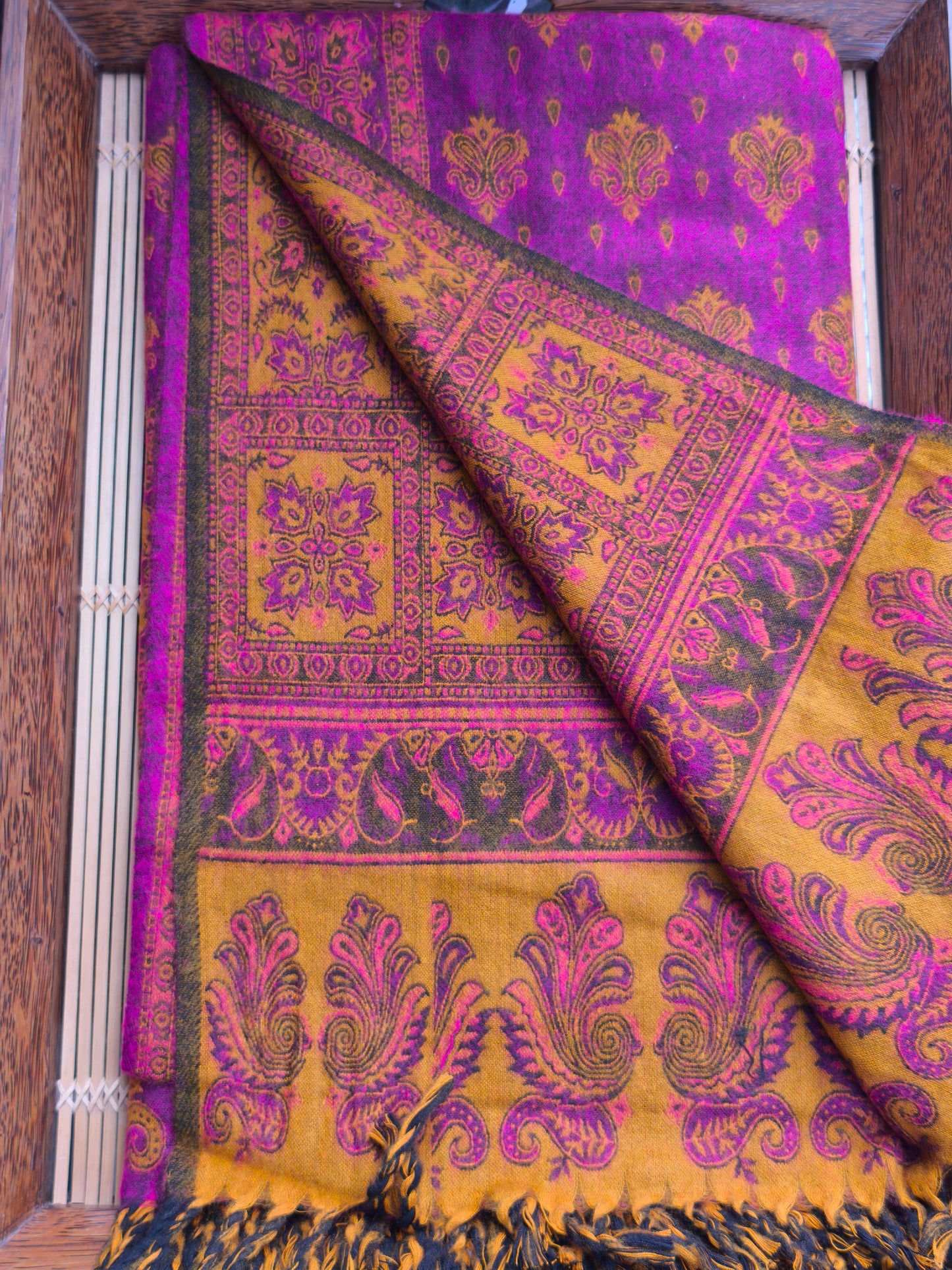 Warm Tibetan Yak Wool Shawl Scarf Stole Pashmina Blanket 4A