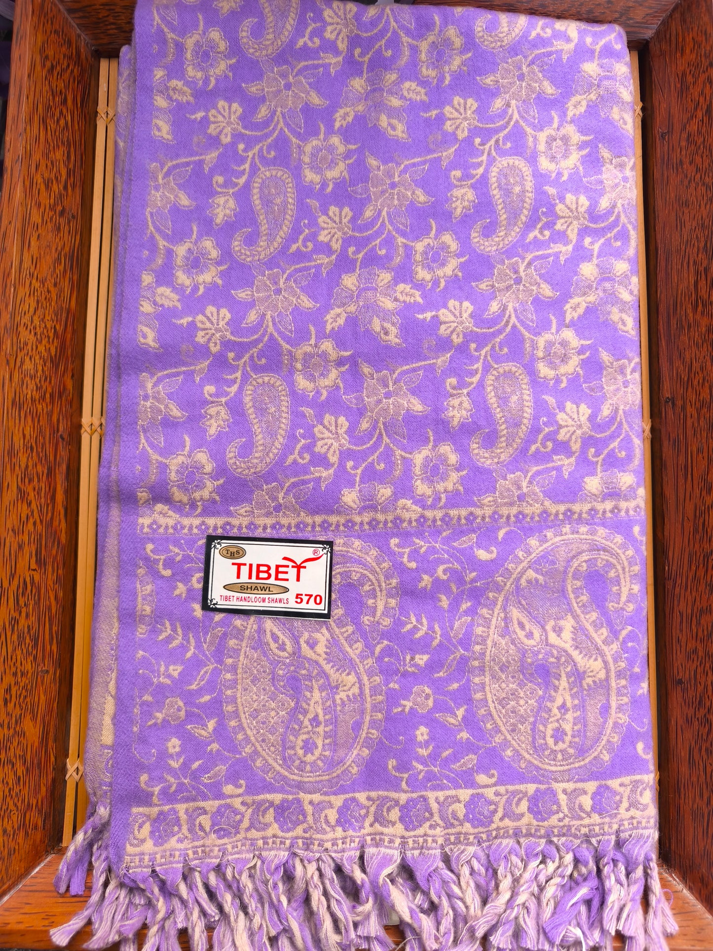 Warm Tibetan Yak Wool Shawl Scarf Stole Pashmina Blanket 8A