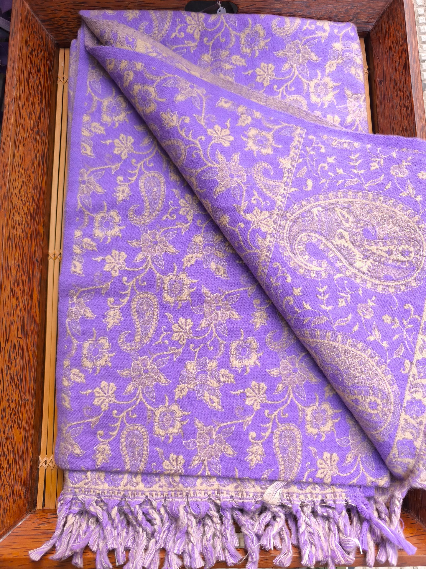 Warm Tibetan Yak Wool Shawl Scarf Stole Pashmina Blanket 8A