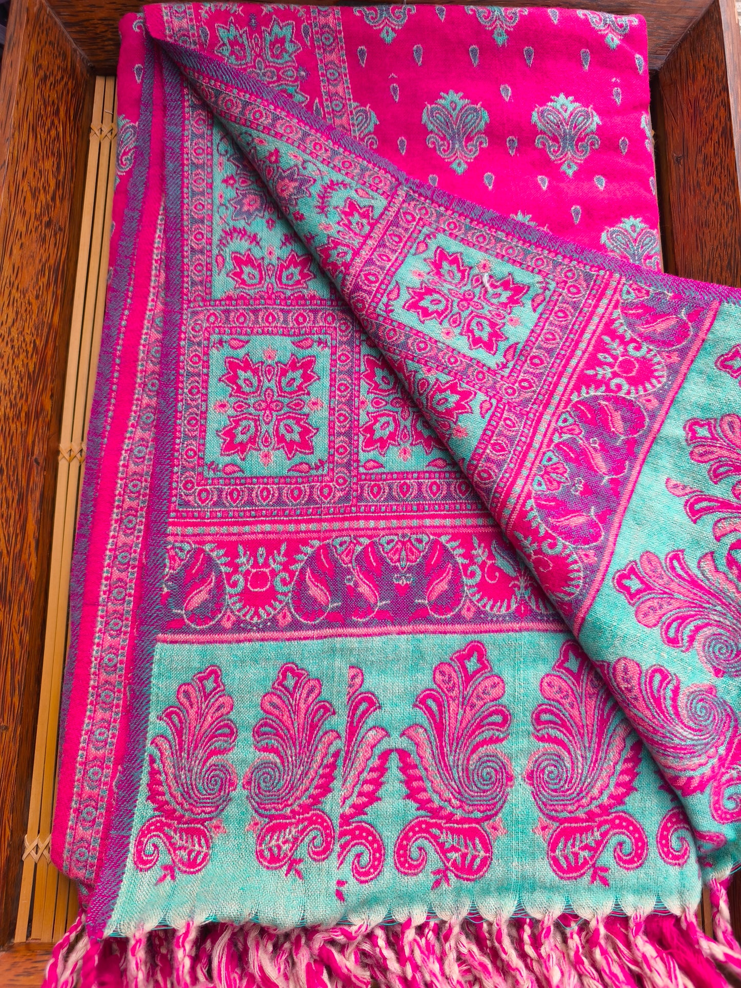 Warm Tibetan Yak Wool Shawl Scarf Stole Pashmina Blanket 11A