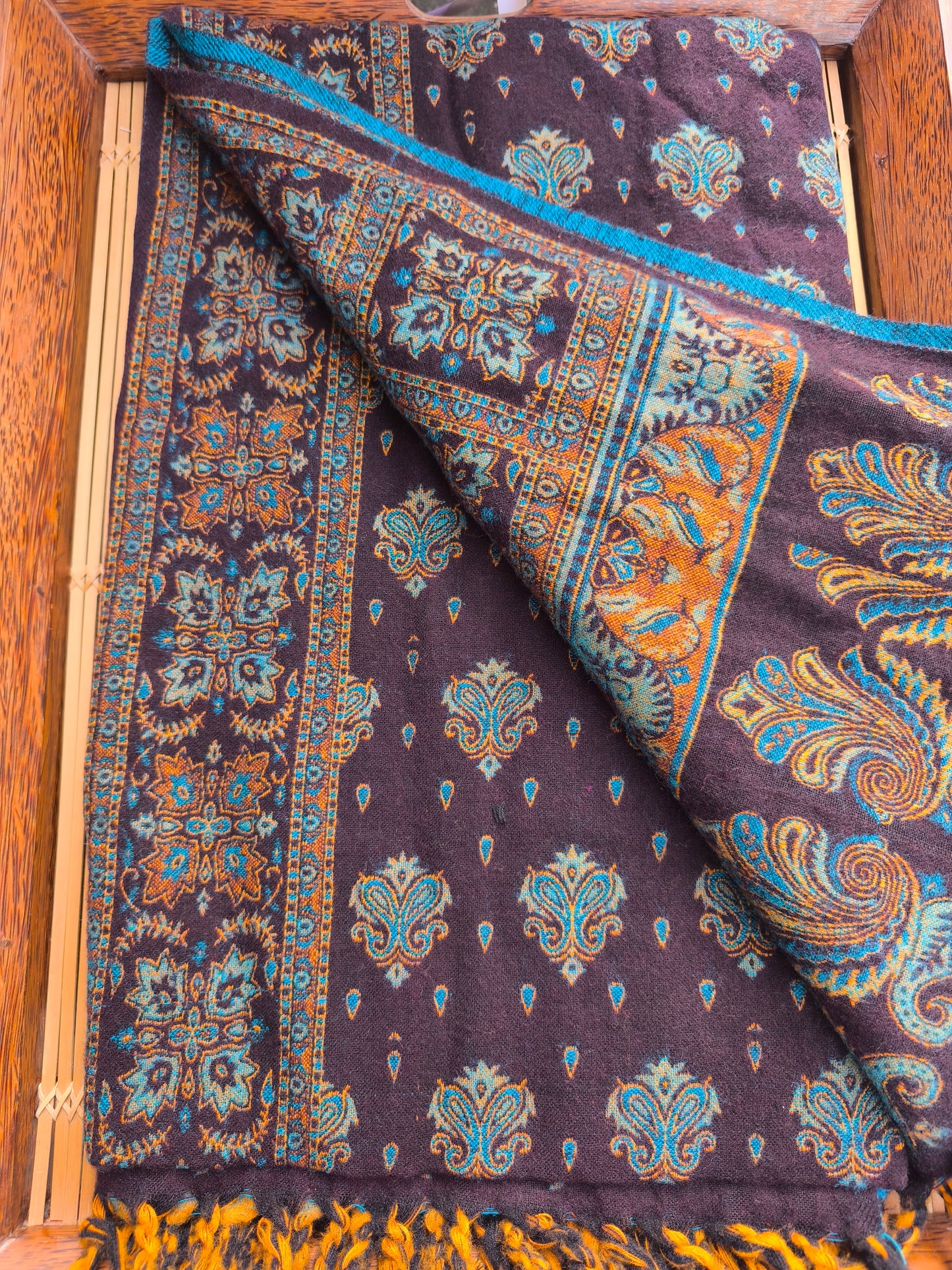 Warm Tibetan Yak Wool Shawl Scarf Stole Pashmina Blanket 14A