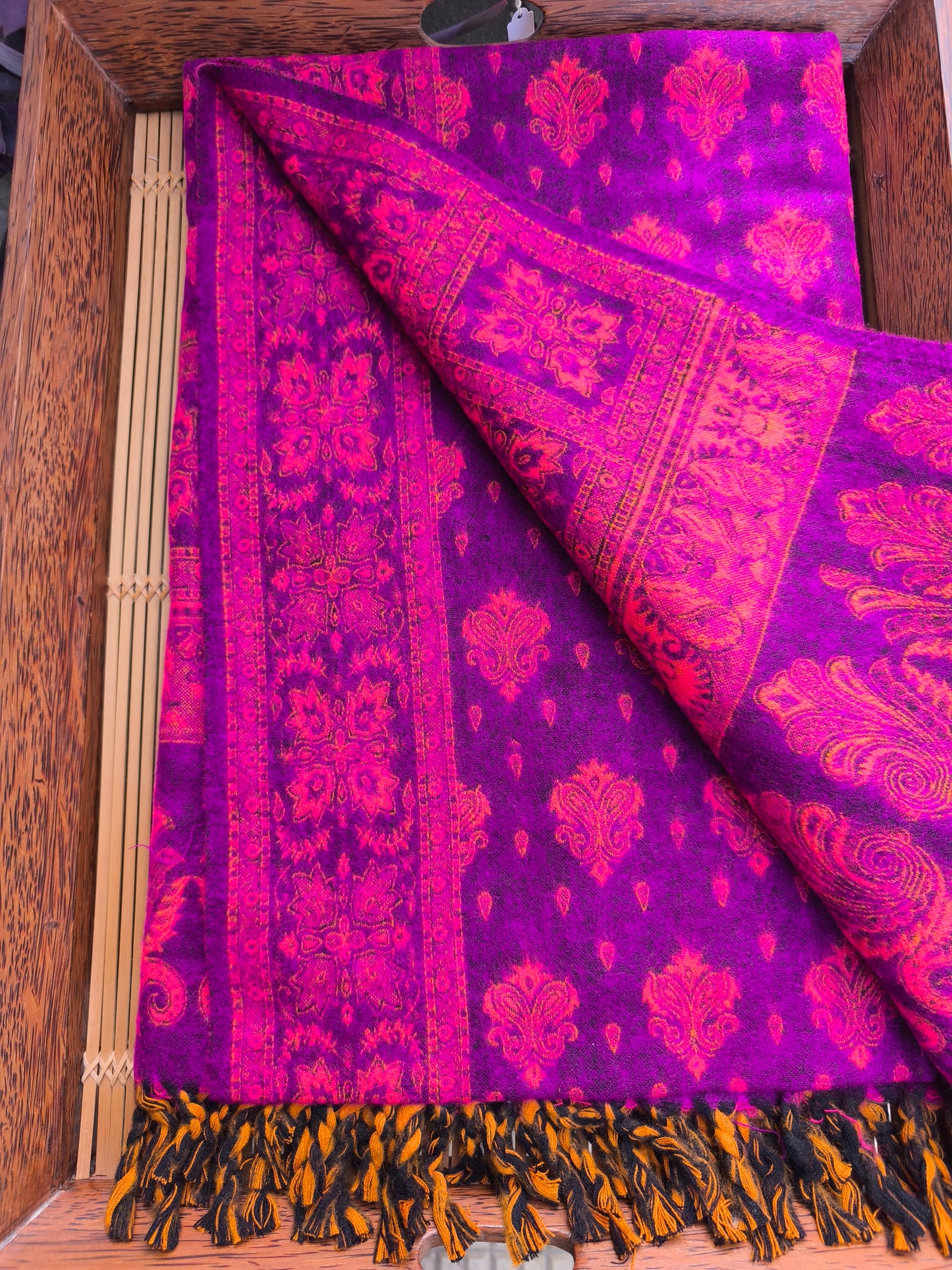 Warm Tibetan Yak Wool Shawl Scarf Stole Pashmina Blanket 15A