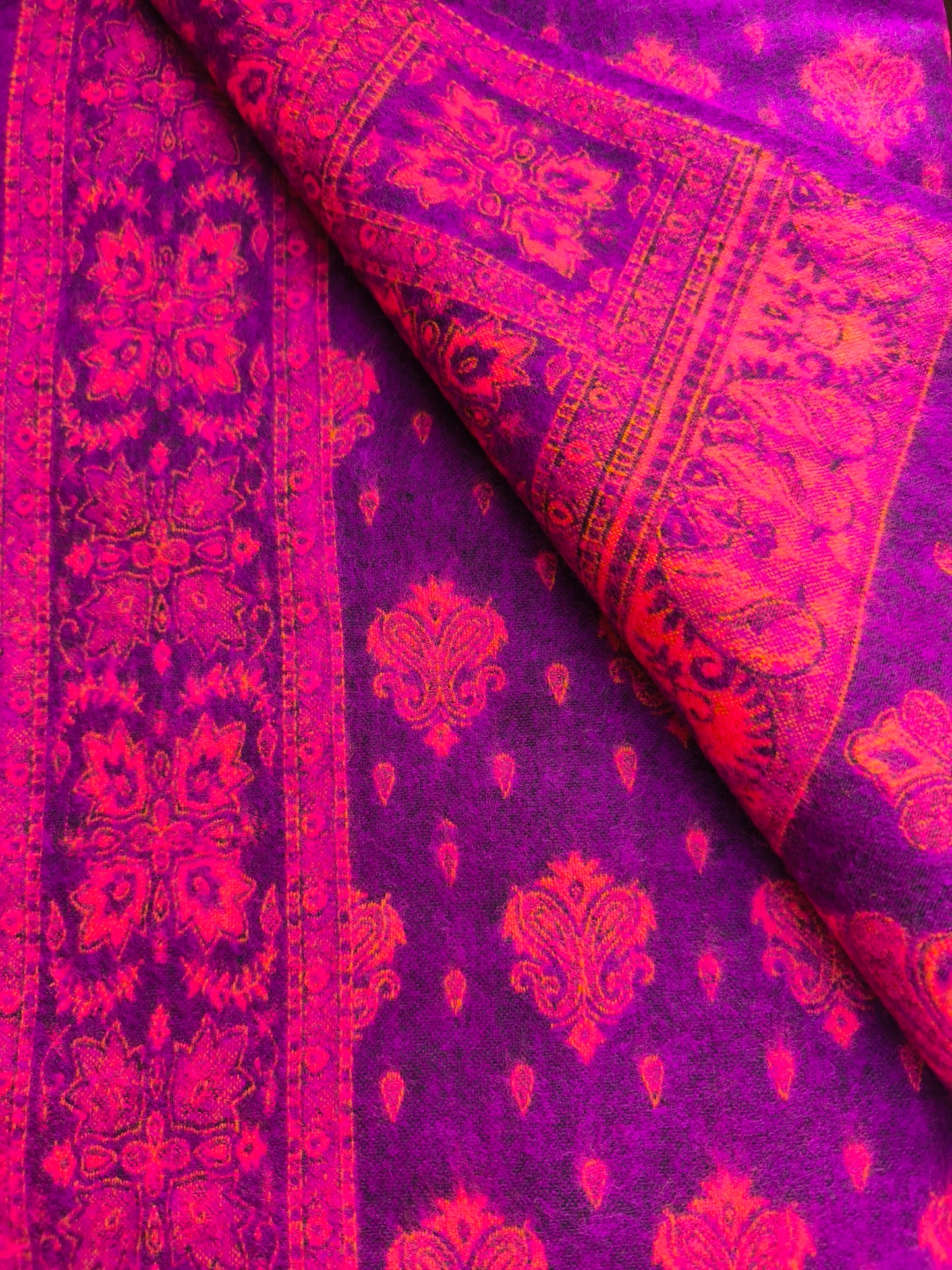 Warm Tibetan Yak Wool Shawl Scarf Stole Pashmina Blanket 15A