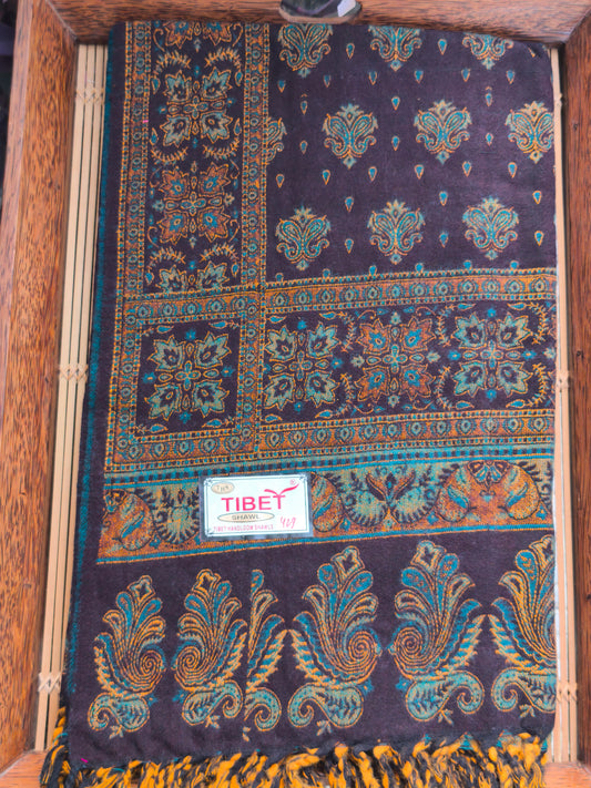 Scialle sciarpa stola Pashmina coperta lana di Yak calda Tibet 18A