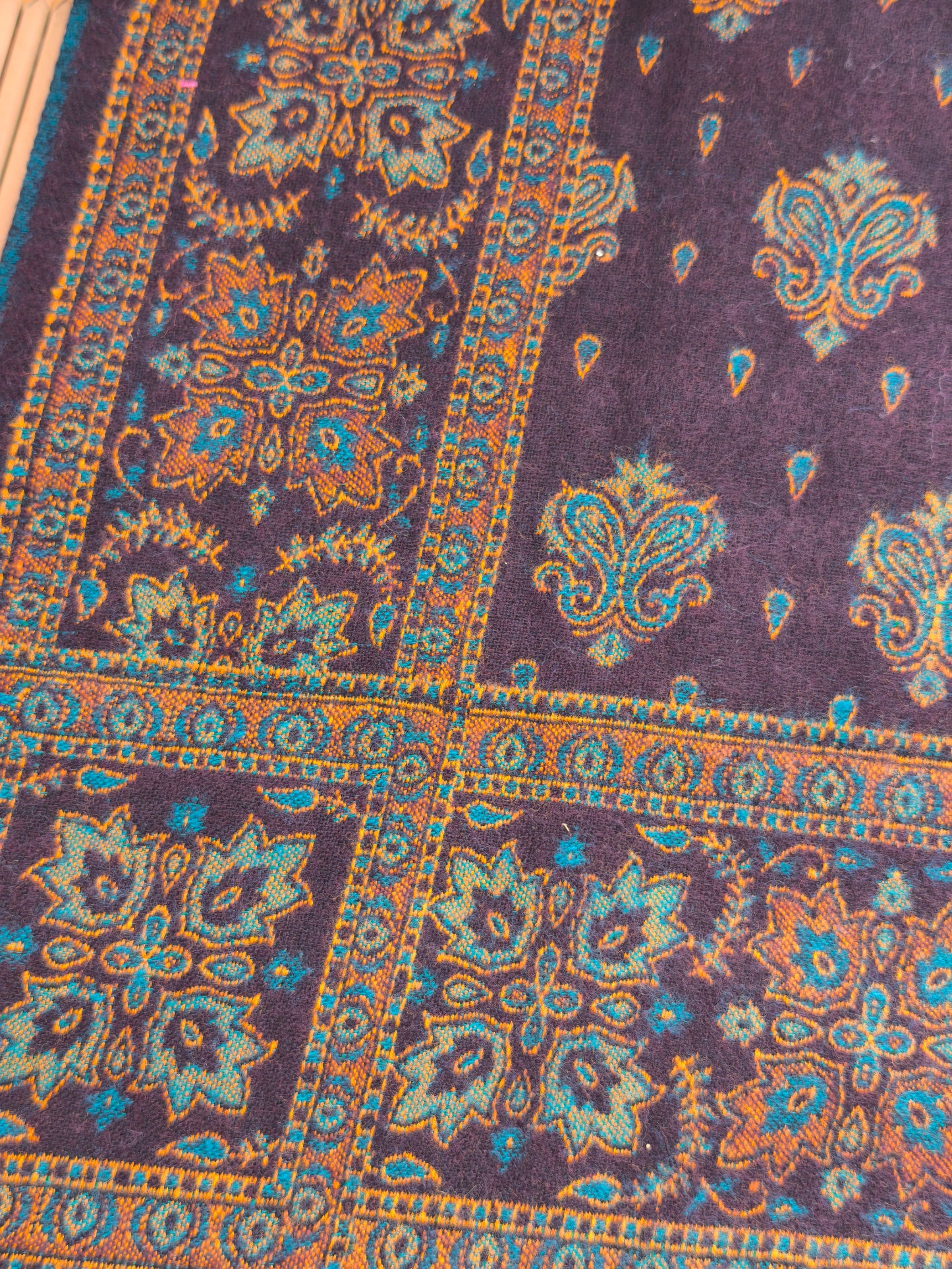 Warm Tibetan Yak Wool Shawl Scarf Stole Pashmina Blanket 18A