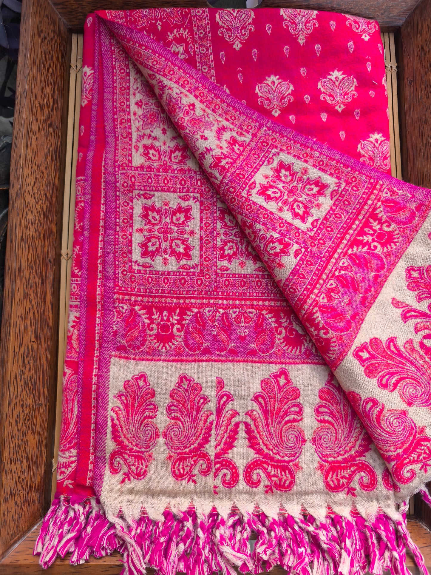 Warm Tibetan Yak Wool Shawl Scarf Stole Pashmina Blanket 19A