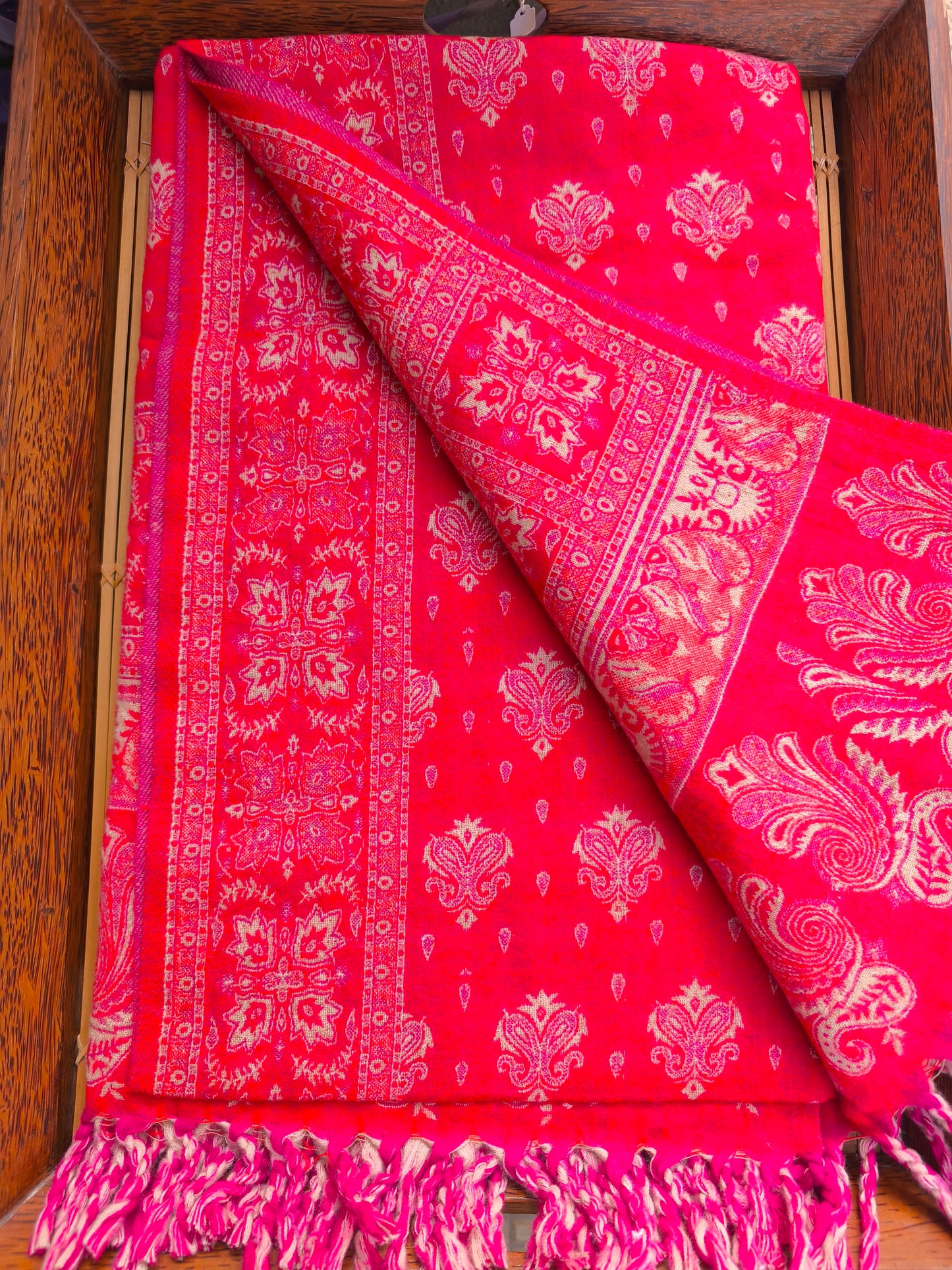 Warm Tibetan Yak Wool Shawl Scarf Stole Pashmina Blanket 19A