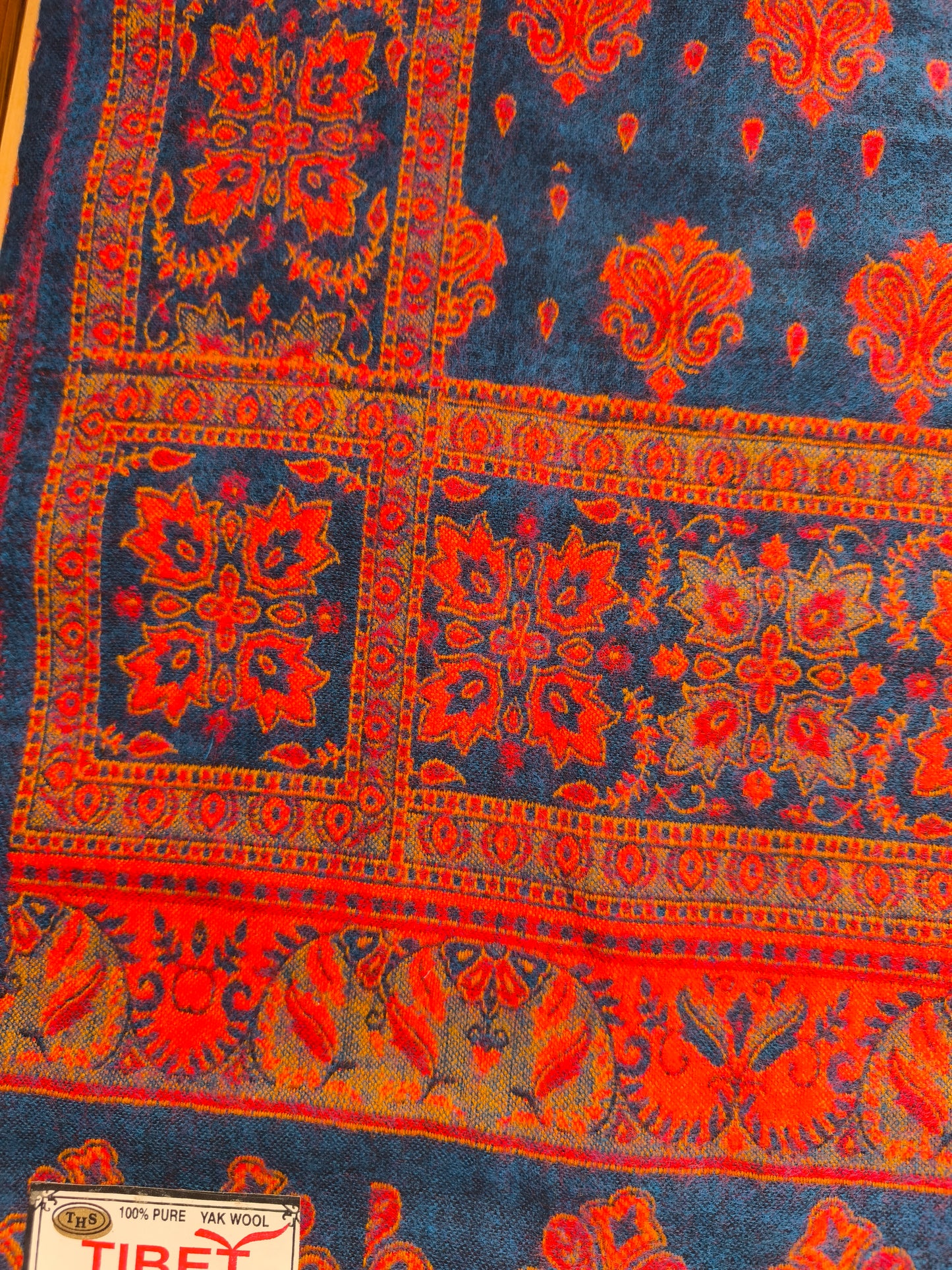 Warm Tibetan Yak Wool Shawl Scarf Stole Pashmina Blanket 20A