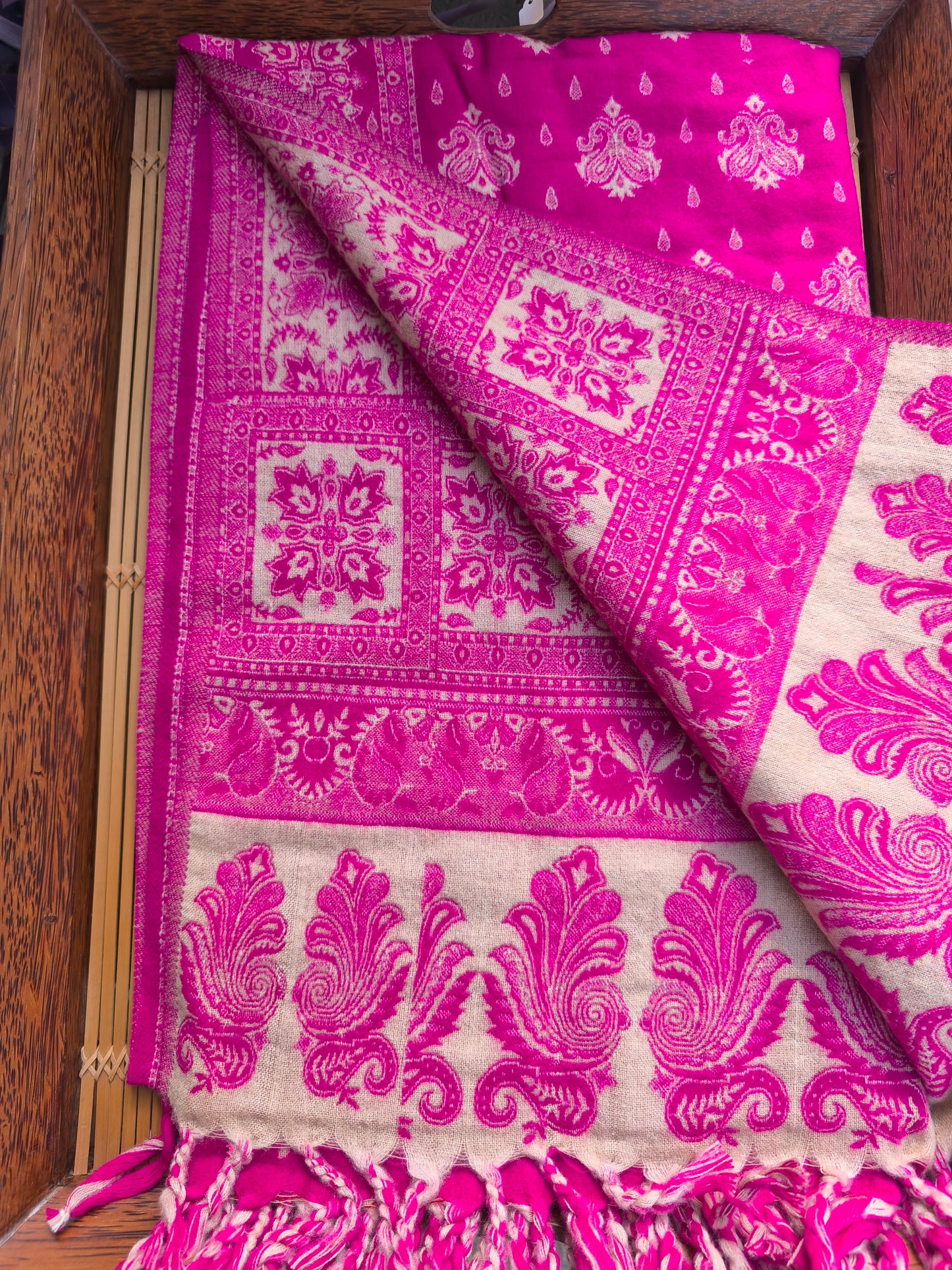 Warm Tibetan Yak Wool Shawl Scarf Stole Pashmina Blanket 22A