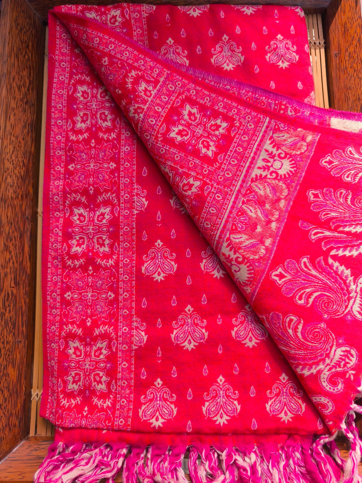 Warm Tibetan Yak Wool Shawl Scarf Stole Pashmina Blanket 23A