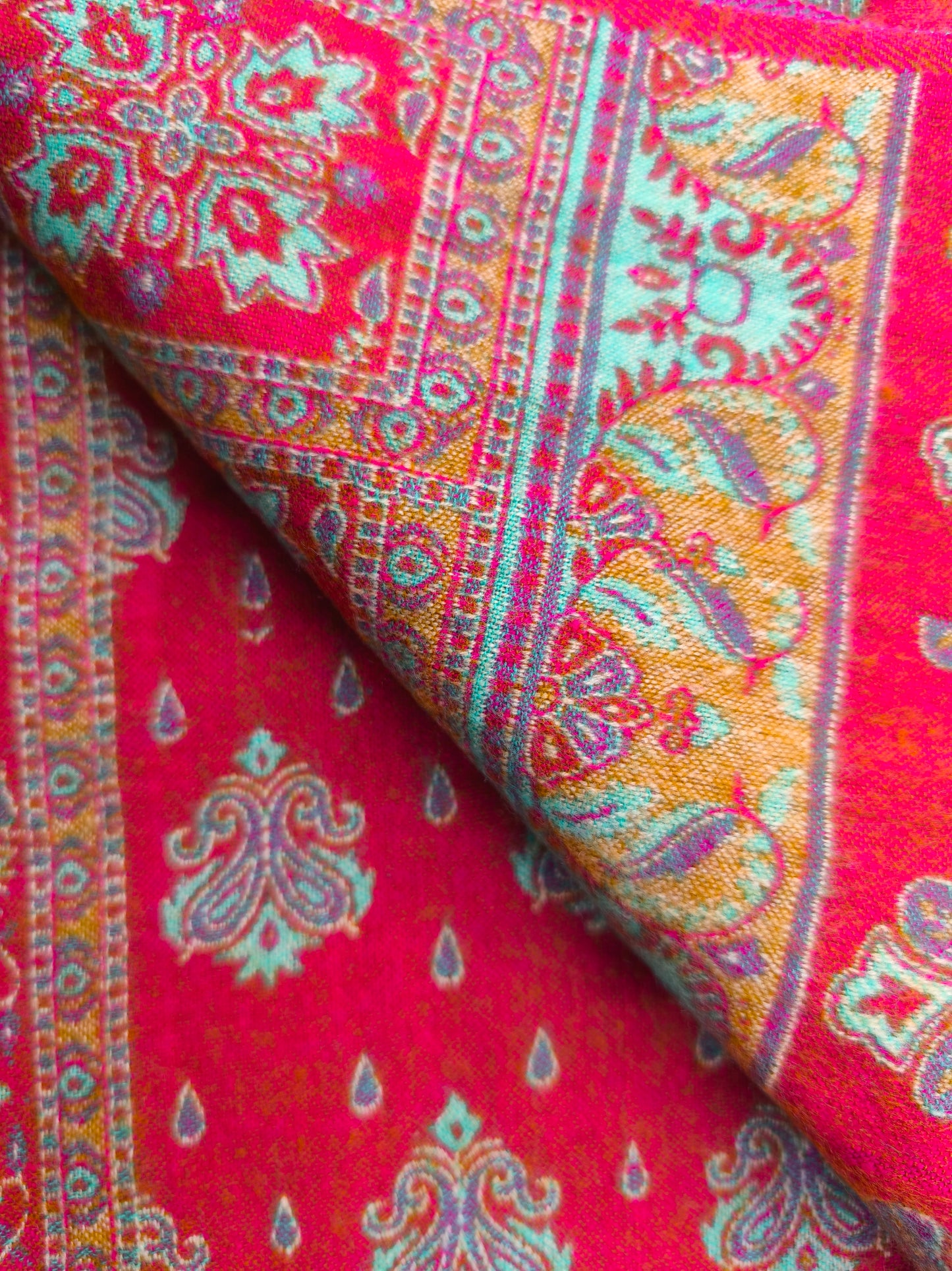 Warm Tibetan Yak Wool Shawl Scarf Stole Pashmina Blanket 27A