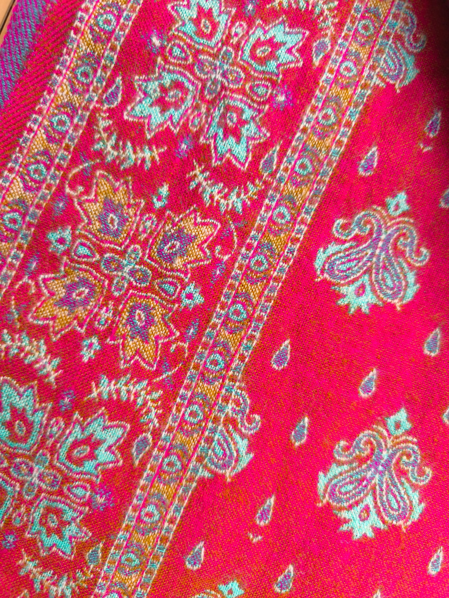 Warm Tibetan Yak Wool Shawl Scarf Stole Pashmina Blanket 27A