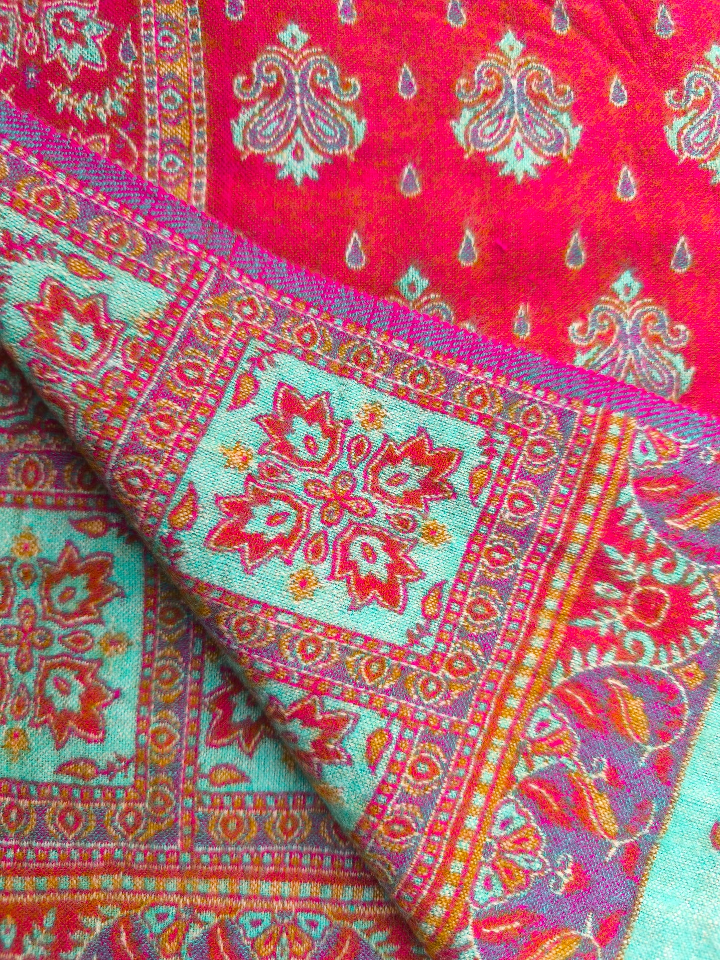 Warm Tibetan Yak Wool Shawl Scarf Stole Pashmina Blanket 27A