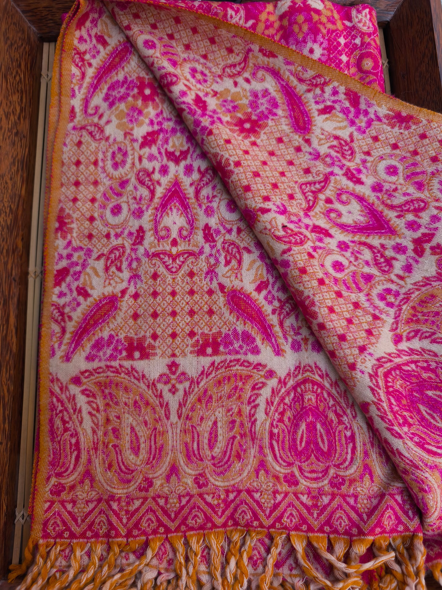 Warm Tibetan Yak Wool Shawl Scarf Stole Pashmina Blanket 28A