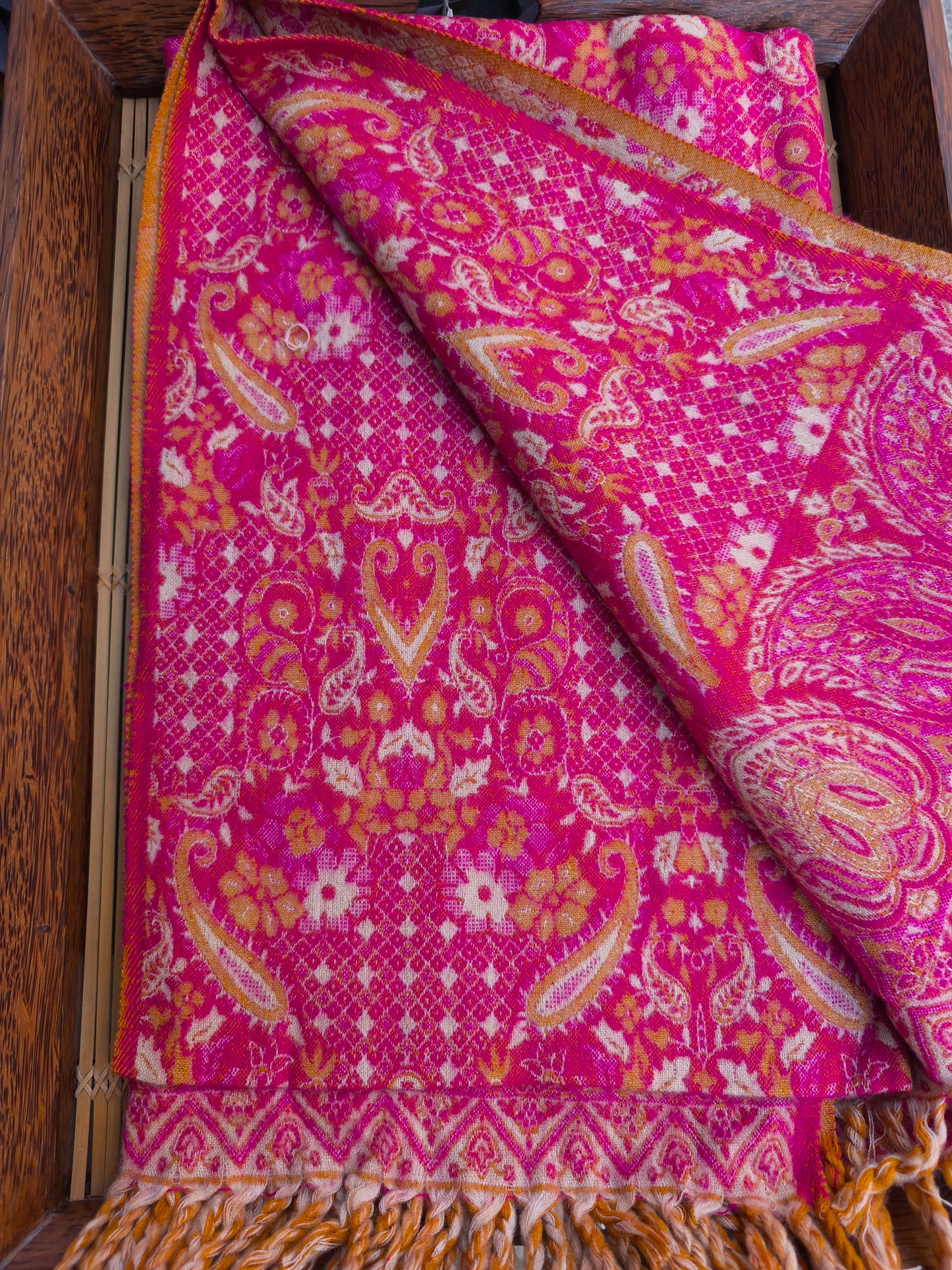 Warm Tibetan Yak Wool Shawl Scarf Stole Pashmina Blanket 28A