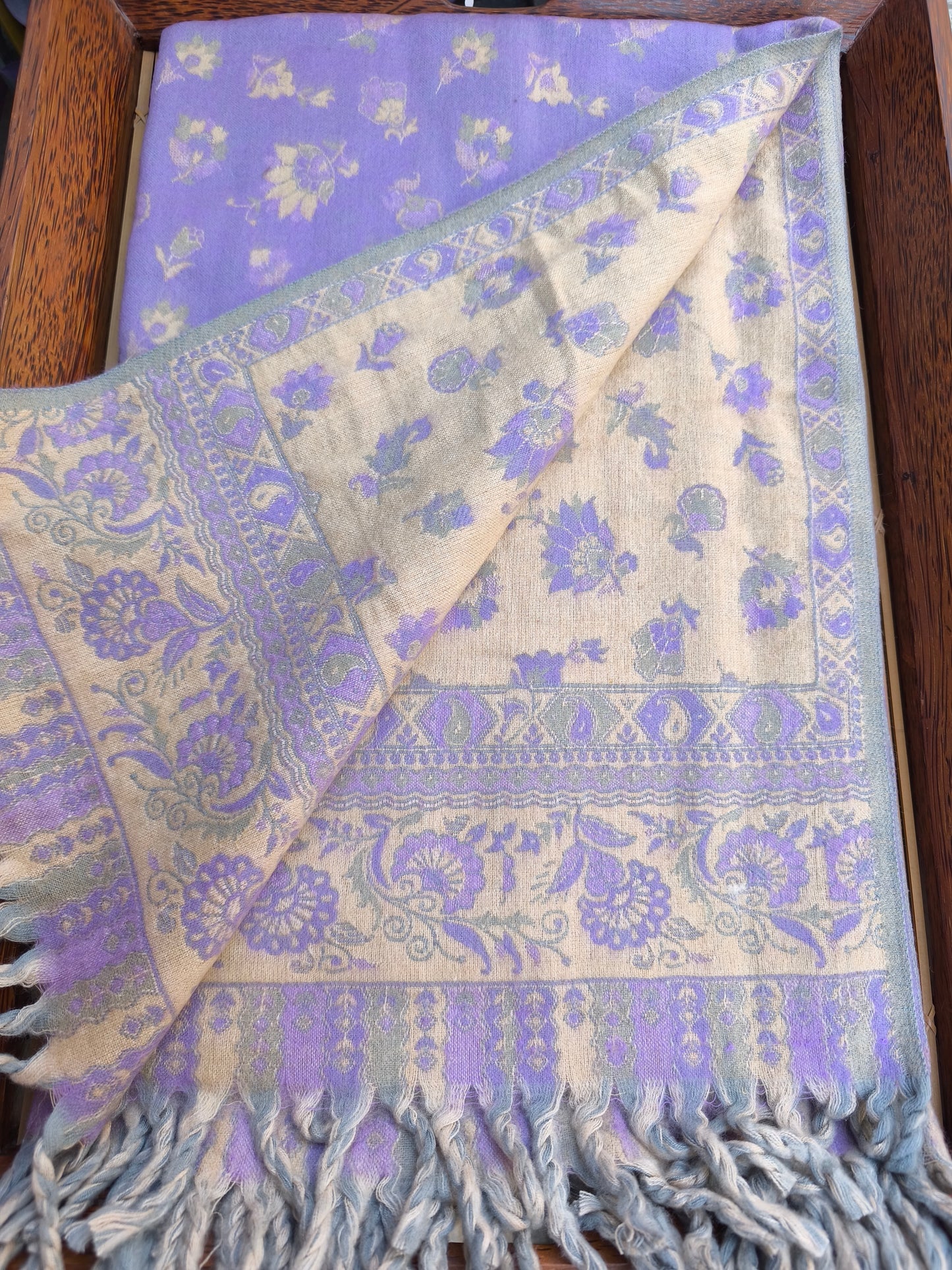 Warm Tibetan Yak Wool Shawl Scarf Stole Pashmina Blanket 29A