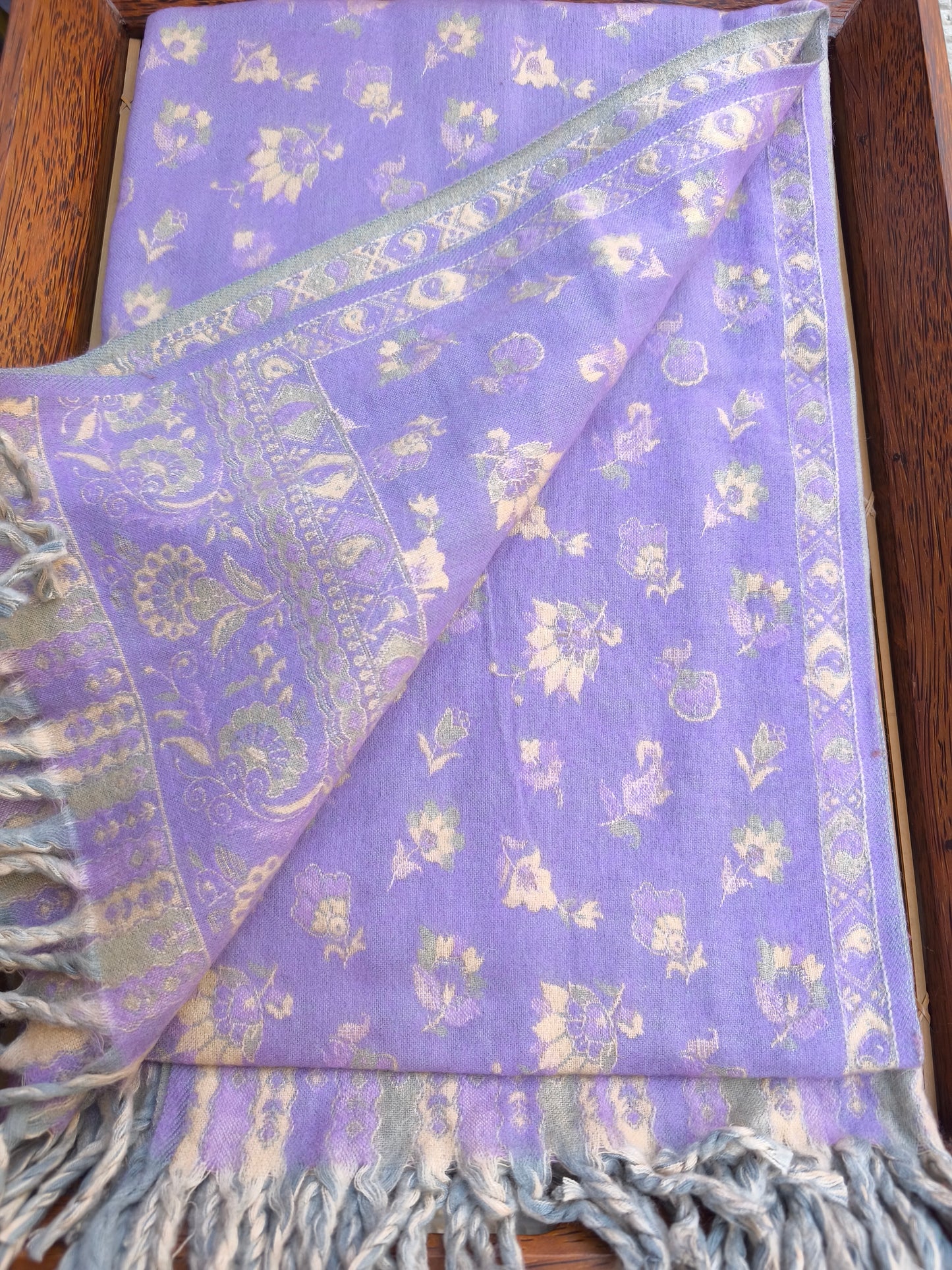 Warm Tibetan Yak Wool Shawl Scarf Stole Pashmina Blanket 29A