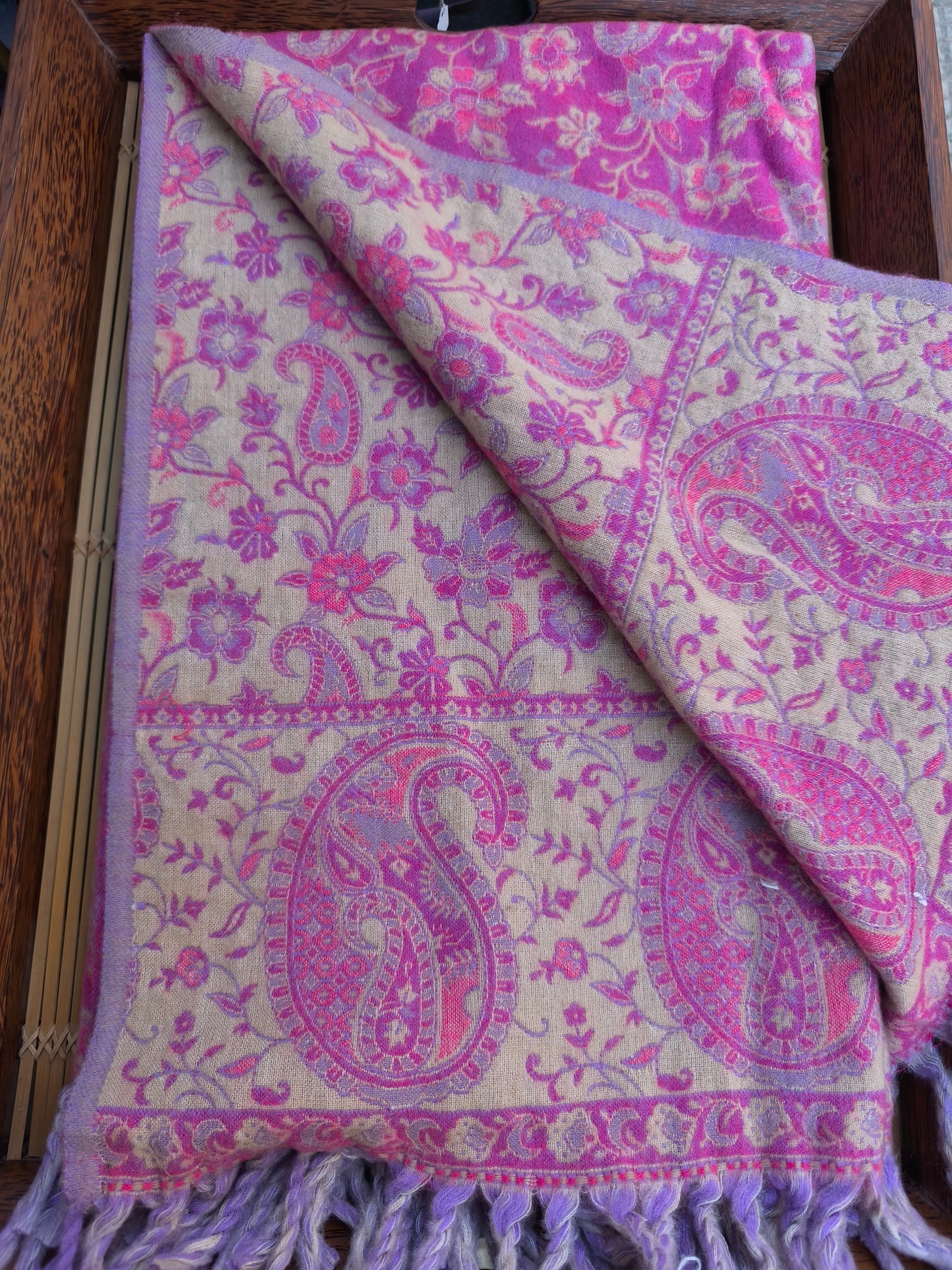 Warm Tibetan Yak Wool Shawl Scarf Stole Pashmina Blanket 31A