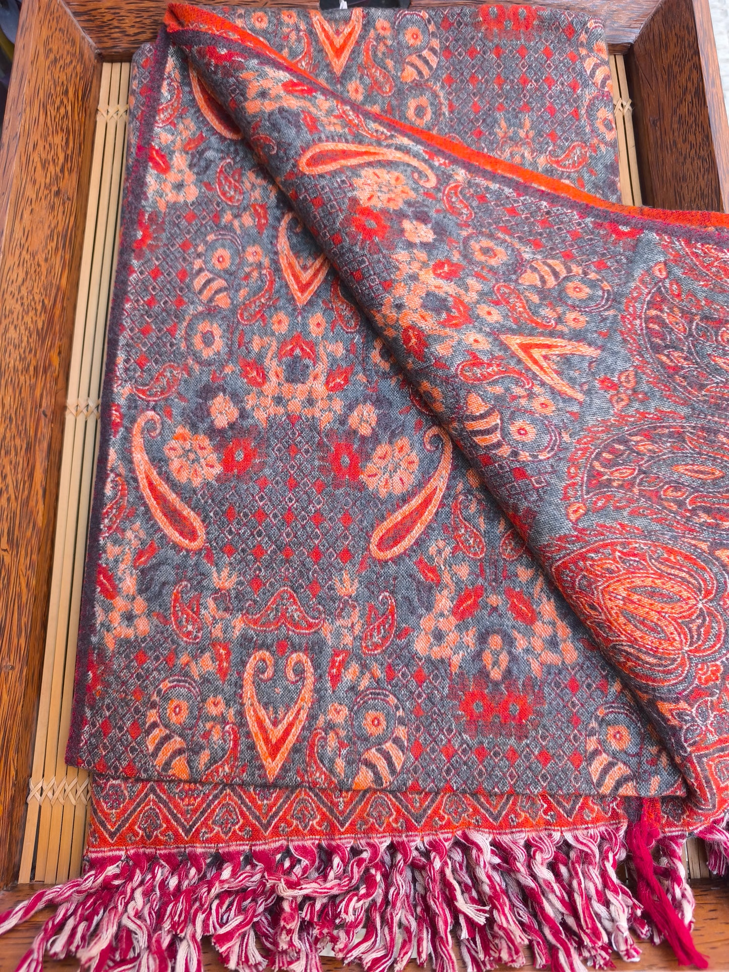 Warm Tibetan Yak Wool Shawl Scarf Stole Pashmina Blanket 32A