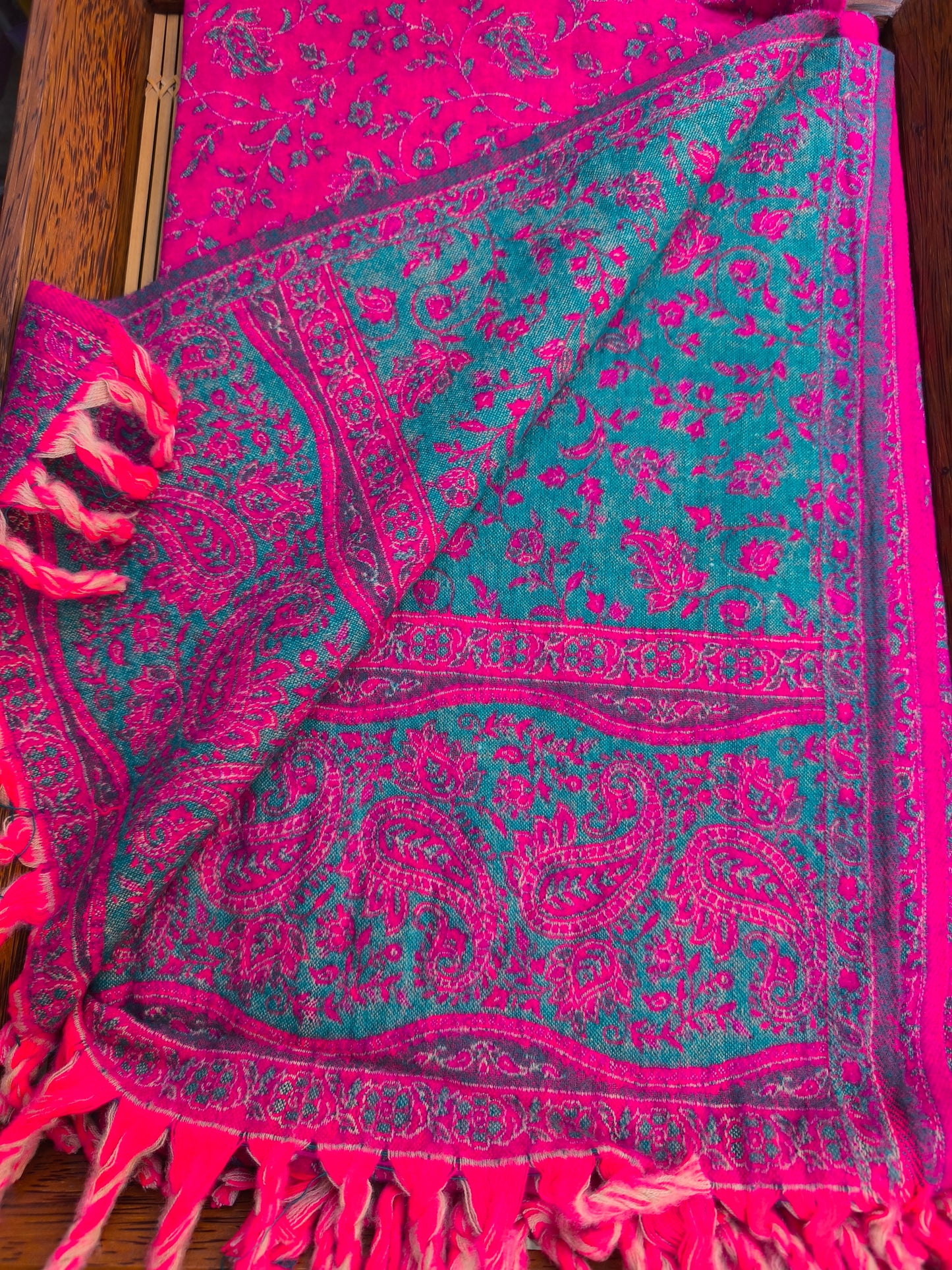 Warm Tibetan Yak Wool Shawl Scarf Stole Pashmina Blanket 38A